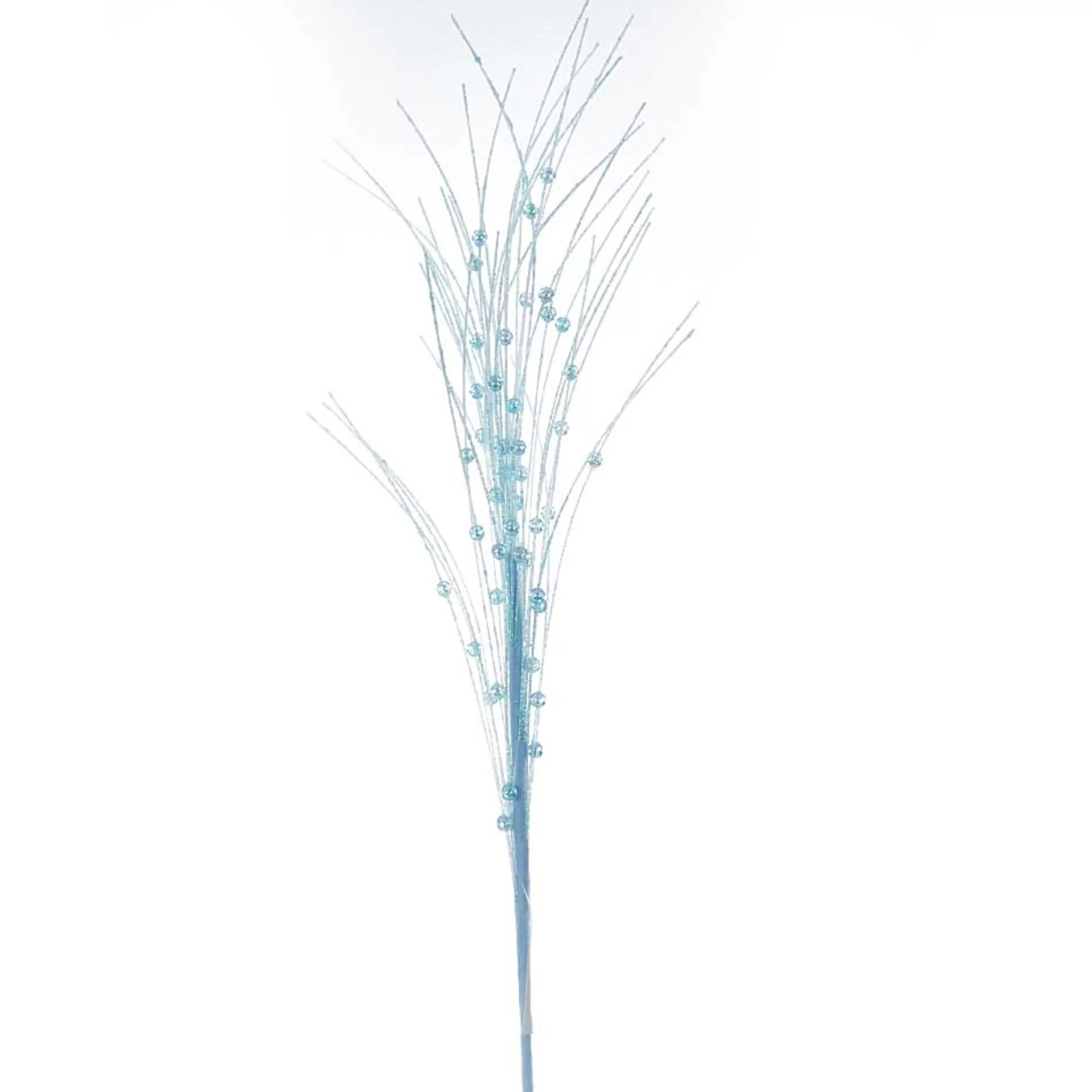 * Festive Sprays | Pale Blue Spray With Blue Beads - 70Cm