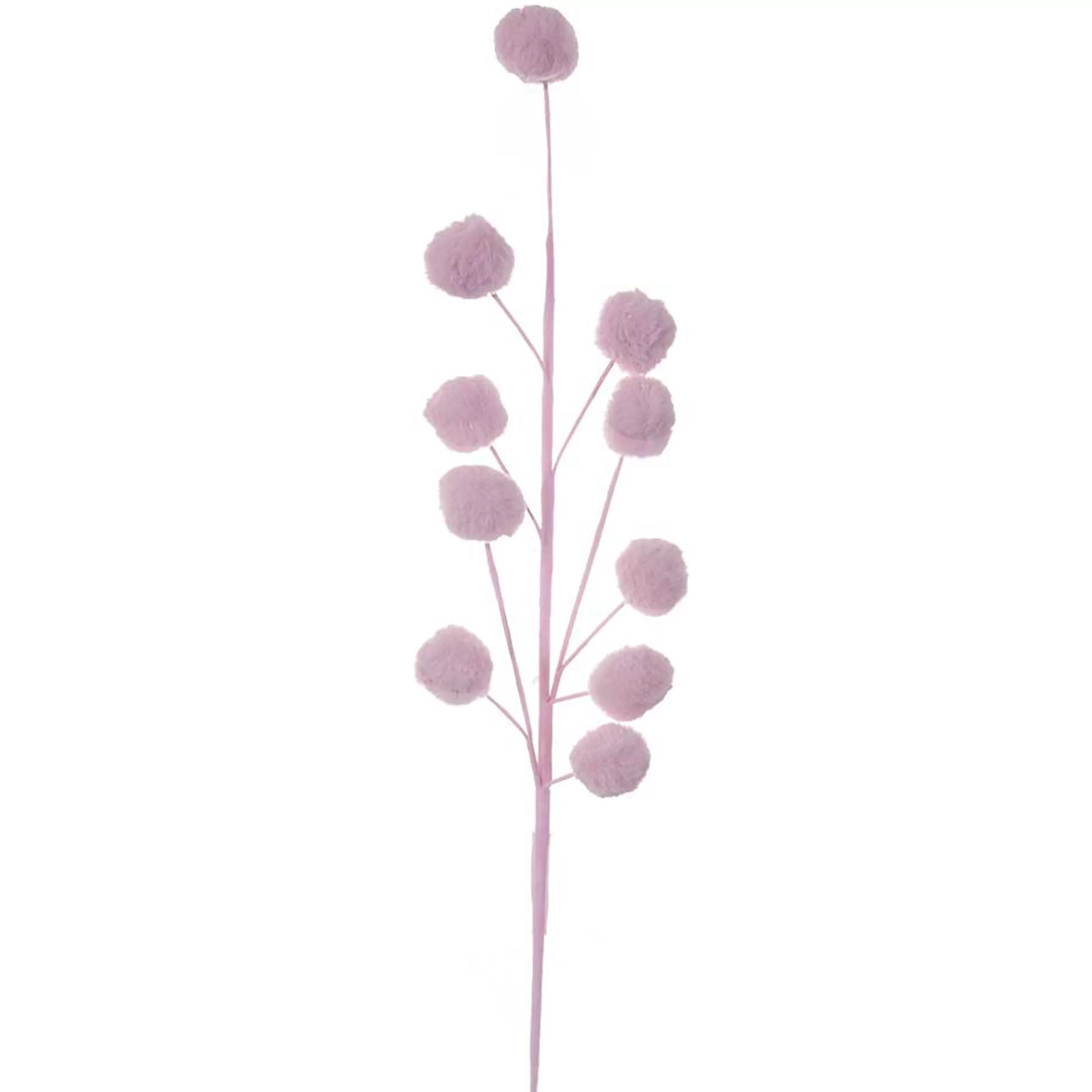 * Festive Sprays | Pale Pink Pom Pom Spray - 60Cm