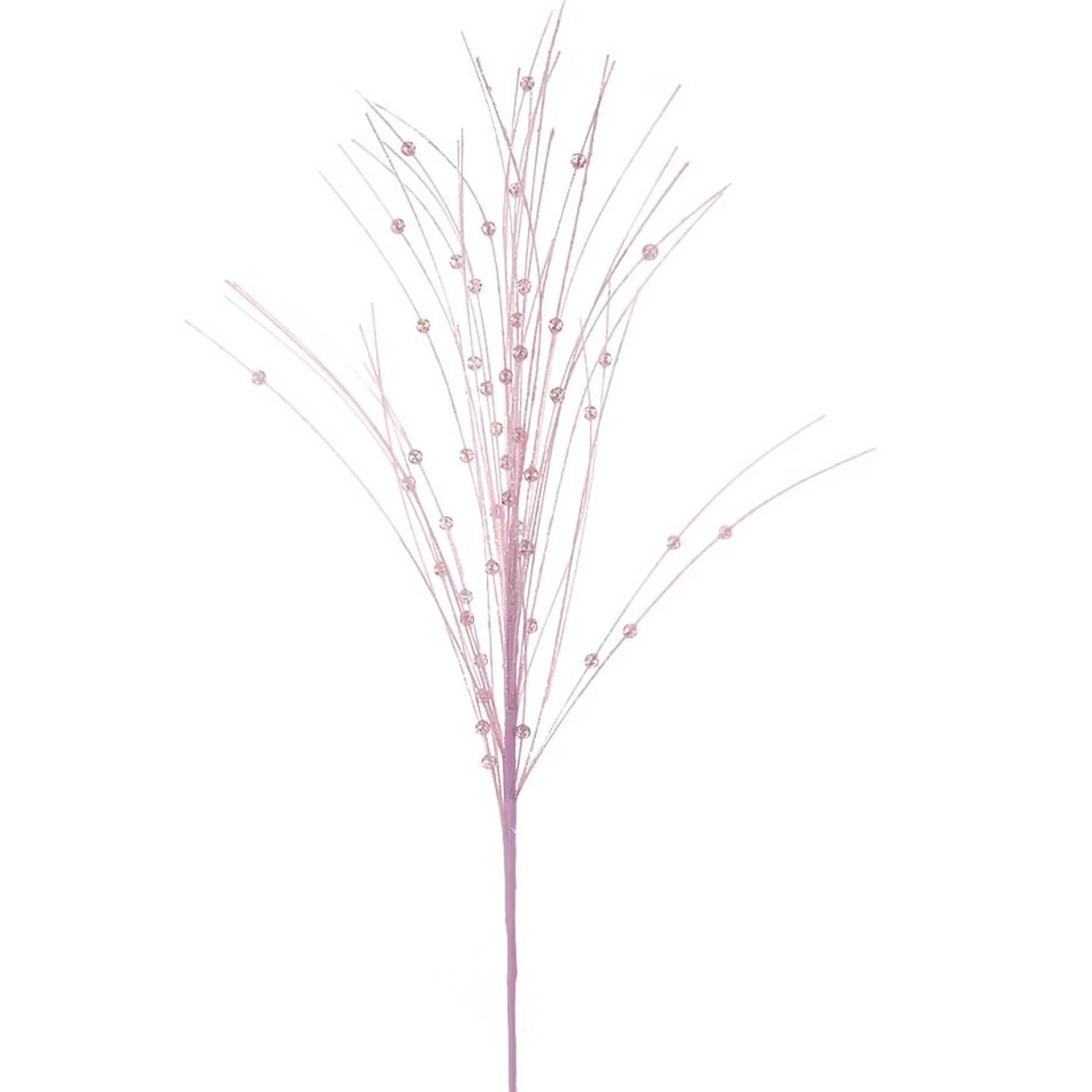 * Festive Sprays | Pale Pink Spray With Pink Beads - 70Cm