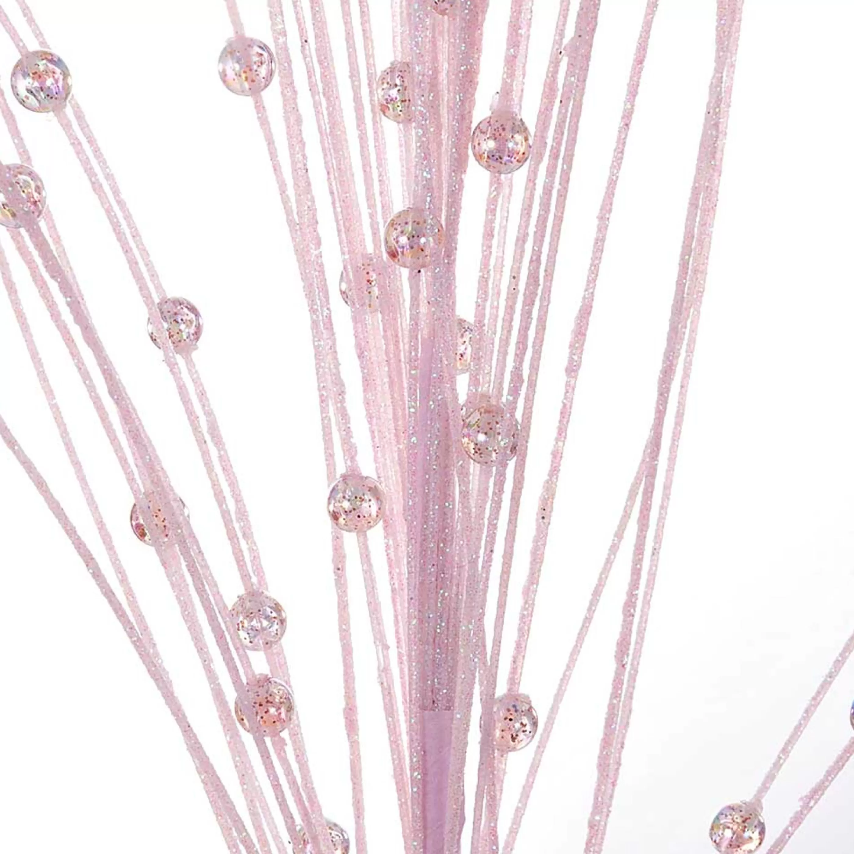 * Festive Sprays | Pale Pink Spray With Pink Beads - 70Cm