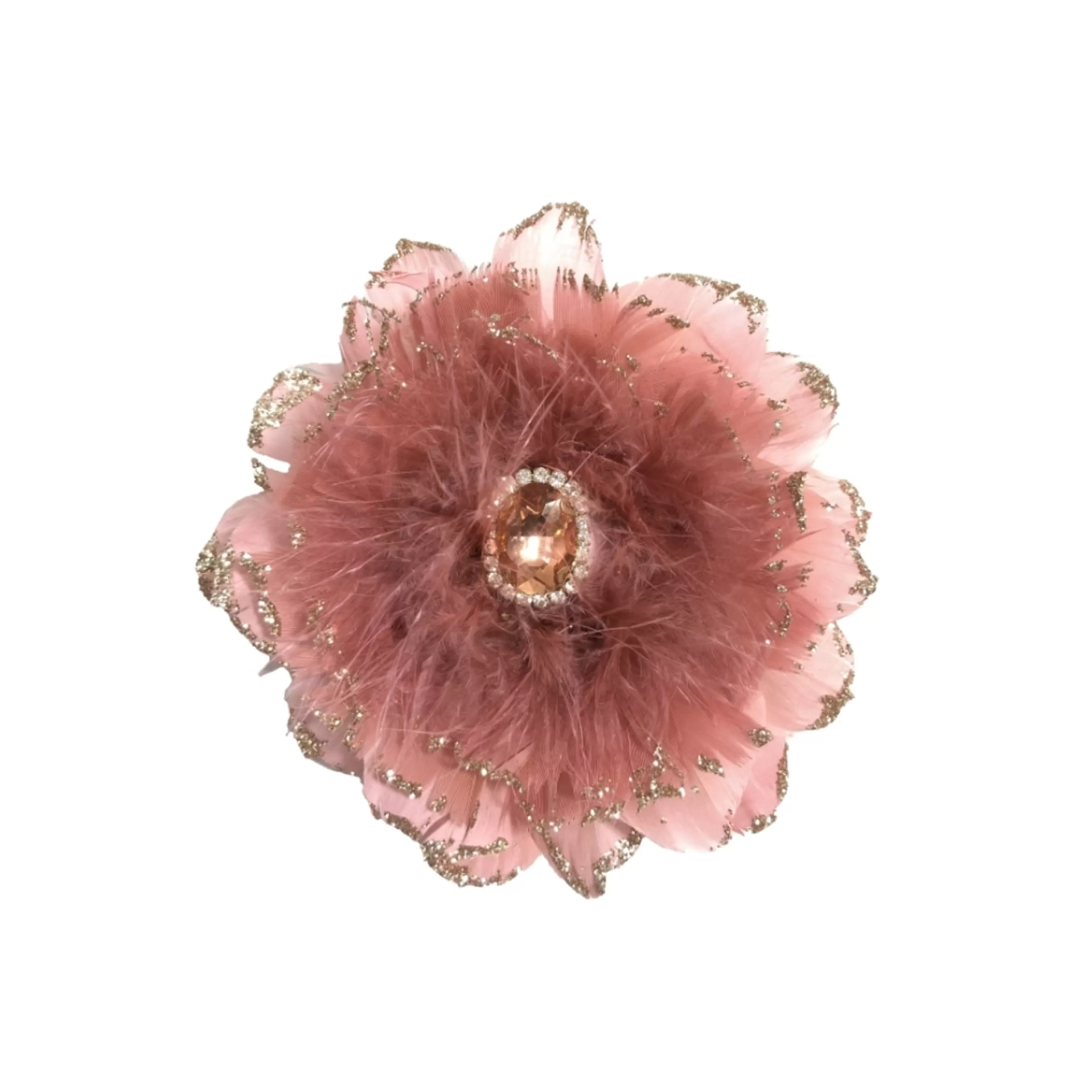 * Floristry | Peach Jewelled Flower - 11Cm