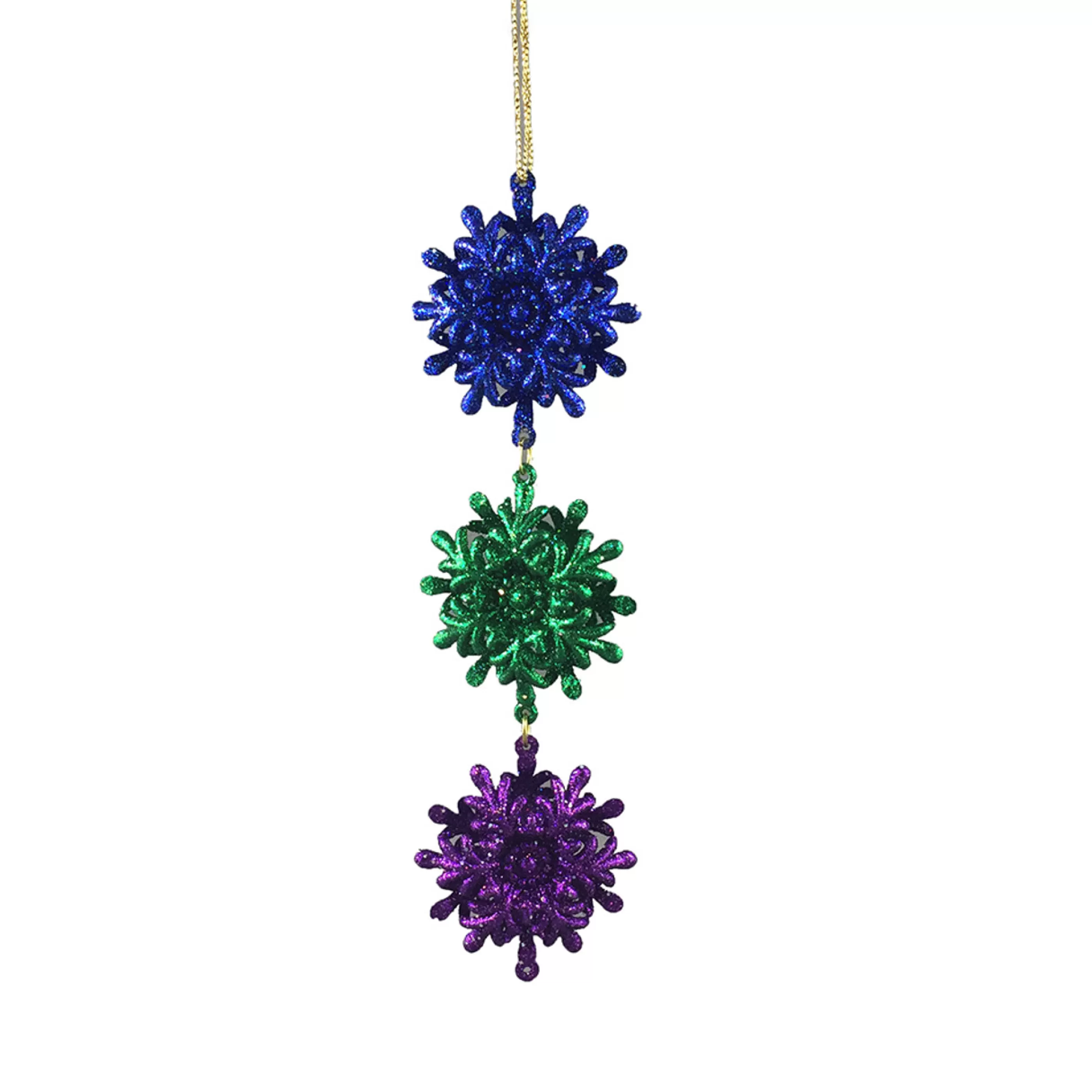 * Hanging Christmas Ornaments | Peacock Flower Drop Hanging Ornament - 21.5Cm