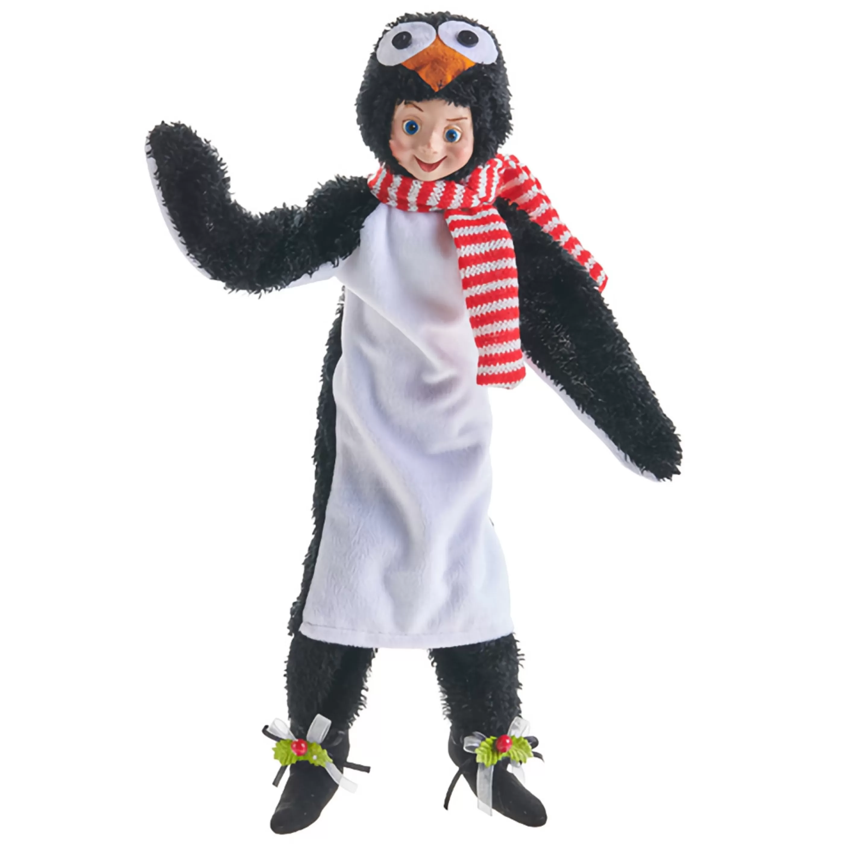 Best RAZ Imports Penguin Fancy Dress Posable Elf - 41Cm