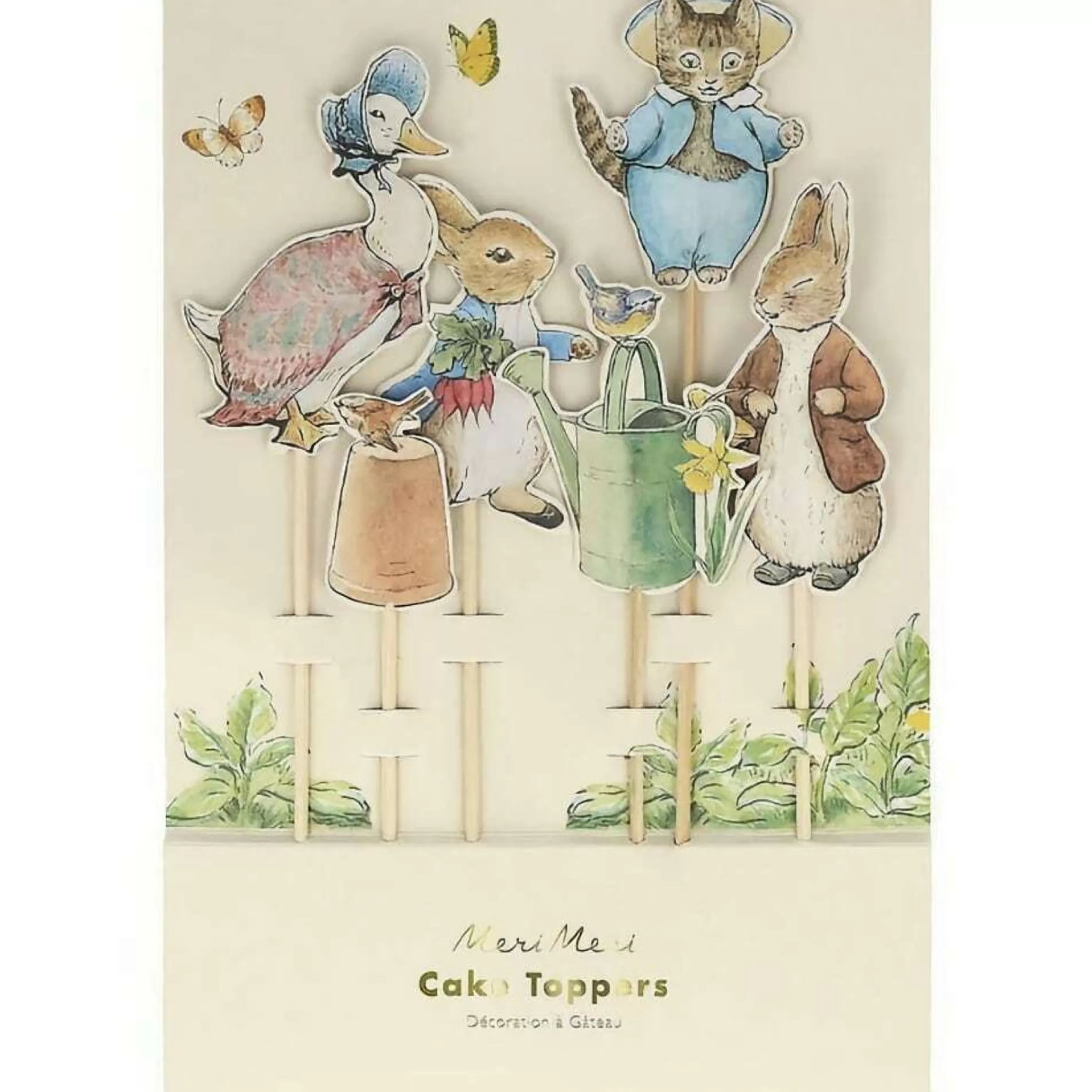 Fashion Beatrix Potter - Peter Rabbit Peter Rabbit And Friends Toppers (Pack Of 6) - 25.5Cm