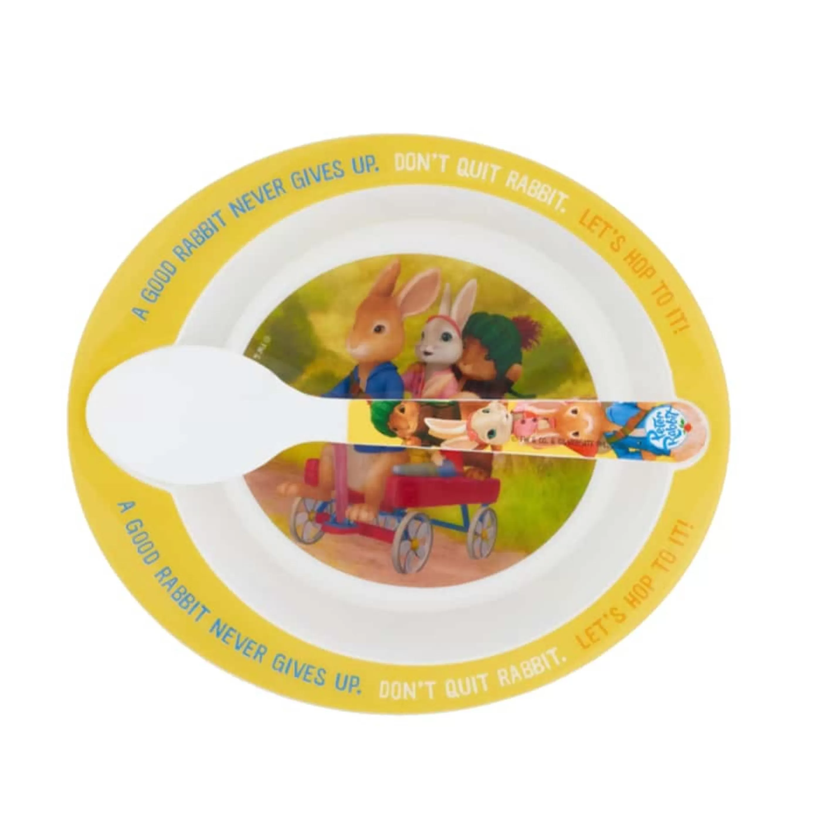 Beatrix Potter - Peter Rabbit Table Top Decorations | Peter Rabbit Animated Bowl And Spoon - 15Cm