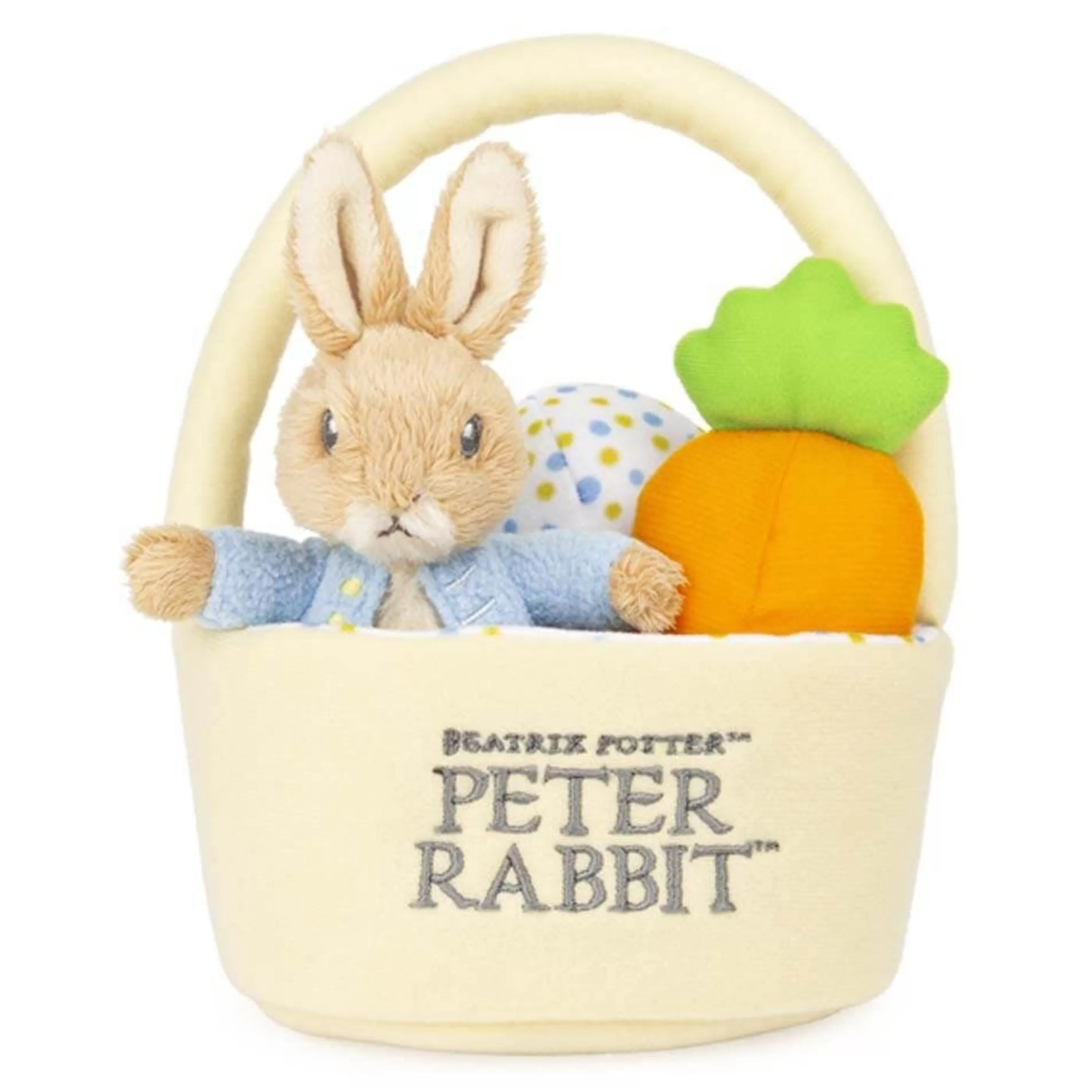 Beatrix Potter - Peter Rabbit Baby's First Christmas | Peter Rabbit Easter Basket Playset - 18Cm