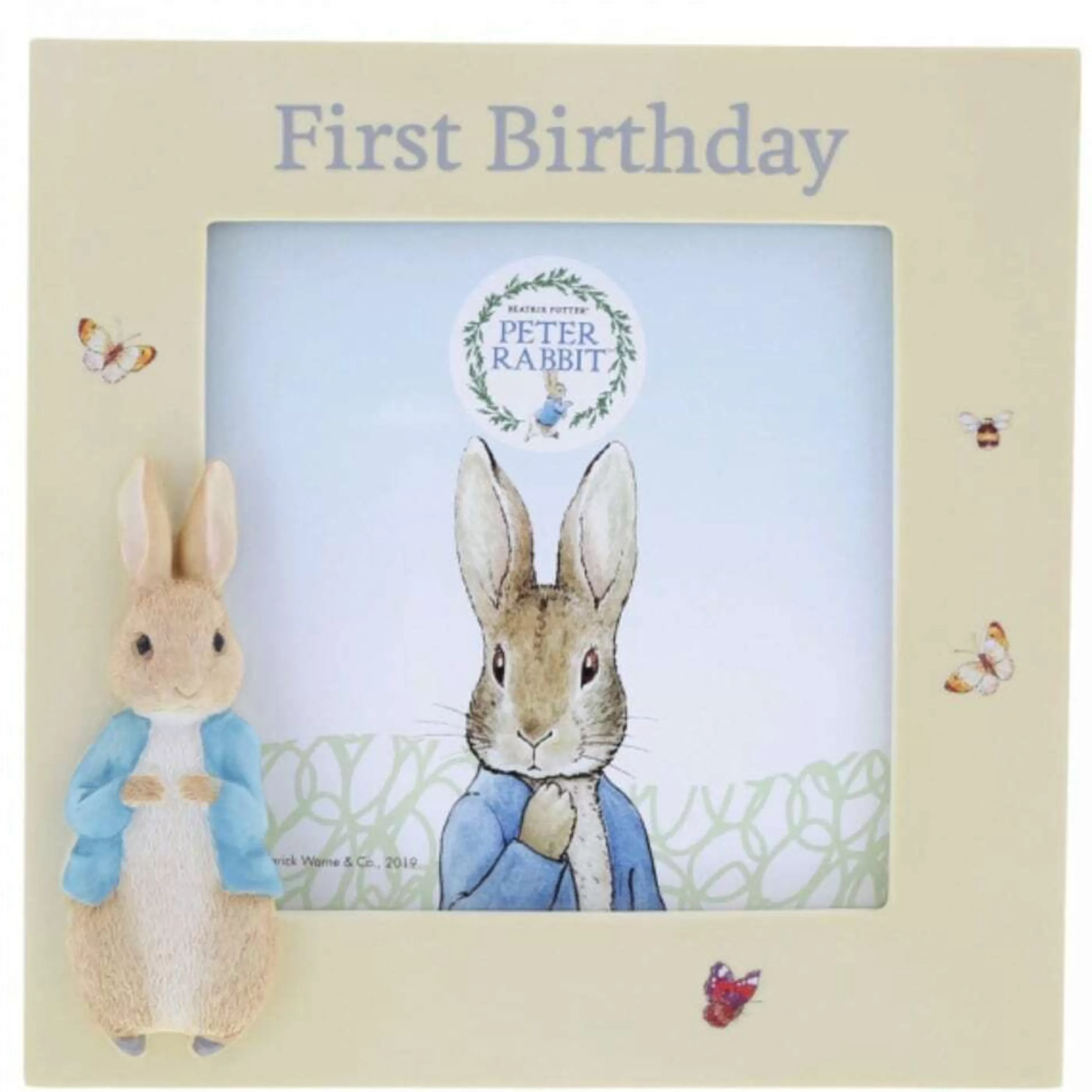 Beatrix Potter - Peter Rabbit Table Top Decorations | Peter Rabbit First Birthday Photo Frame - 10Cm