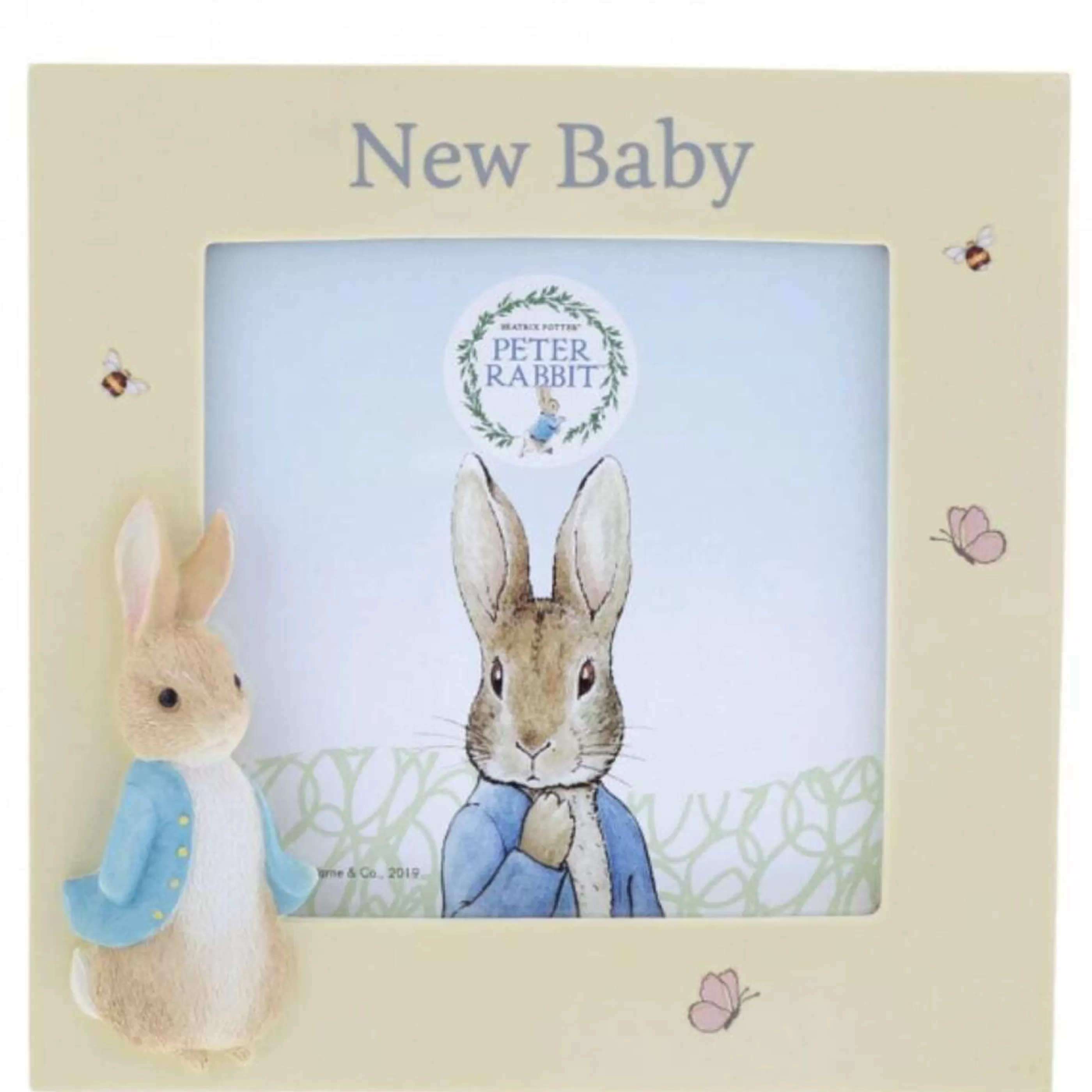 Beatrix Potter - Peter Rabbit Table Top Decorations | Peter Rabbit New Baby Frame - 10Cm