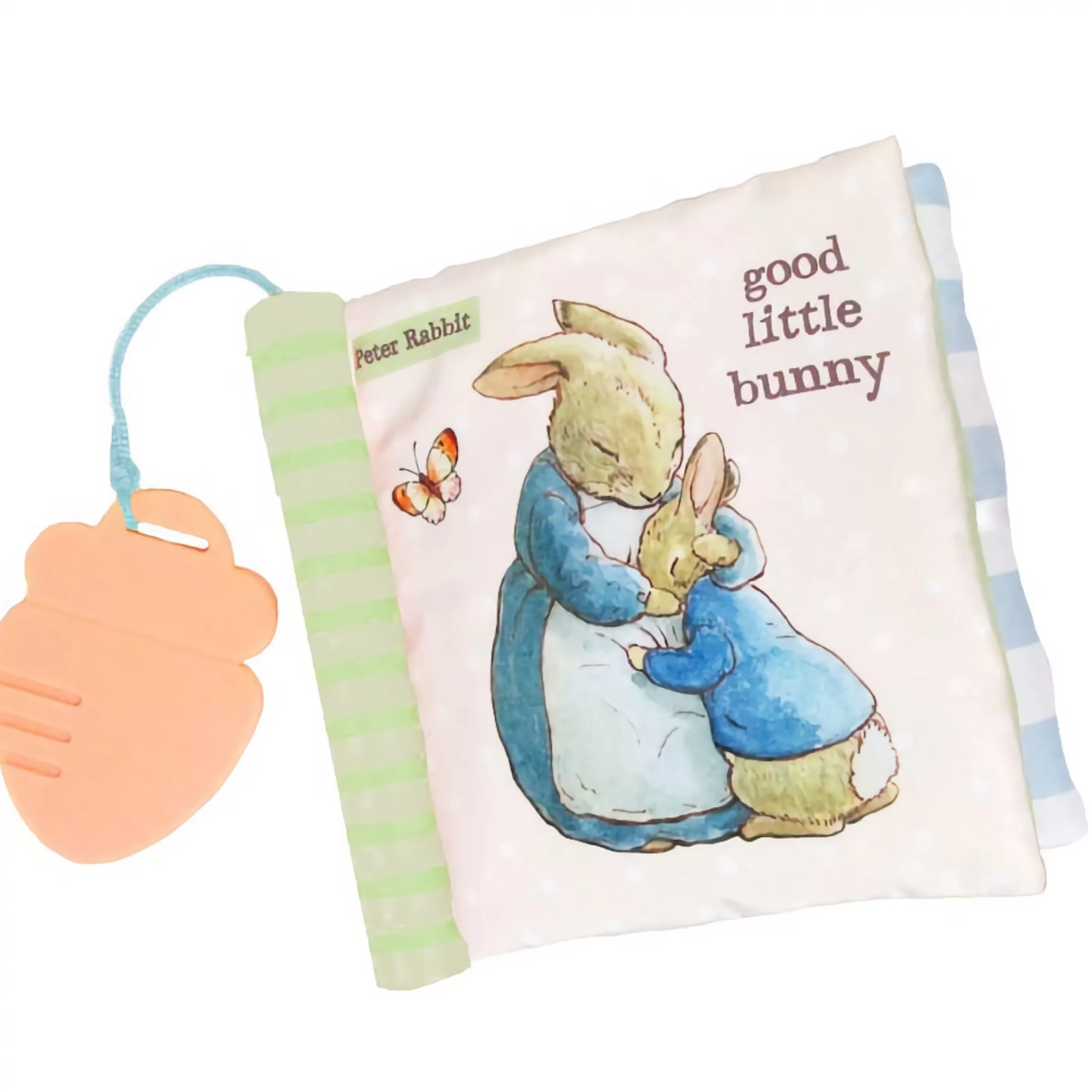 Beatrix Potter - Peter Rabbit Baby's First Christmas | Peter Rabbit With Teether Soft Book - 17Cm