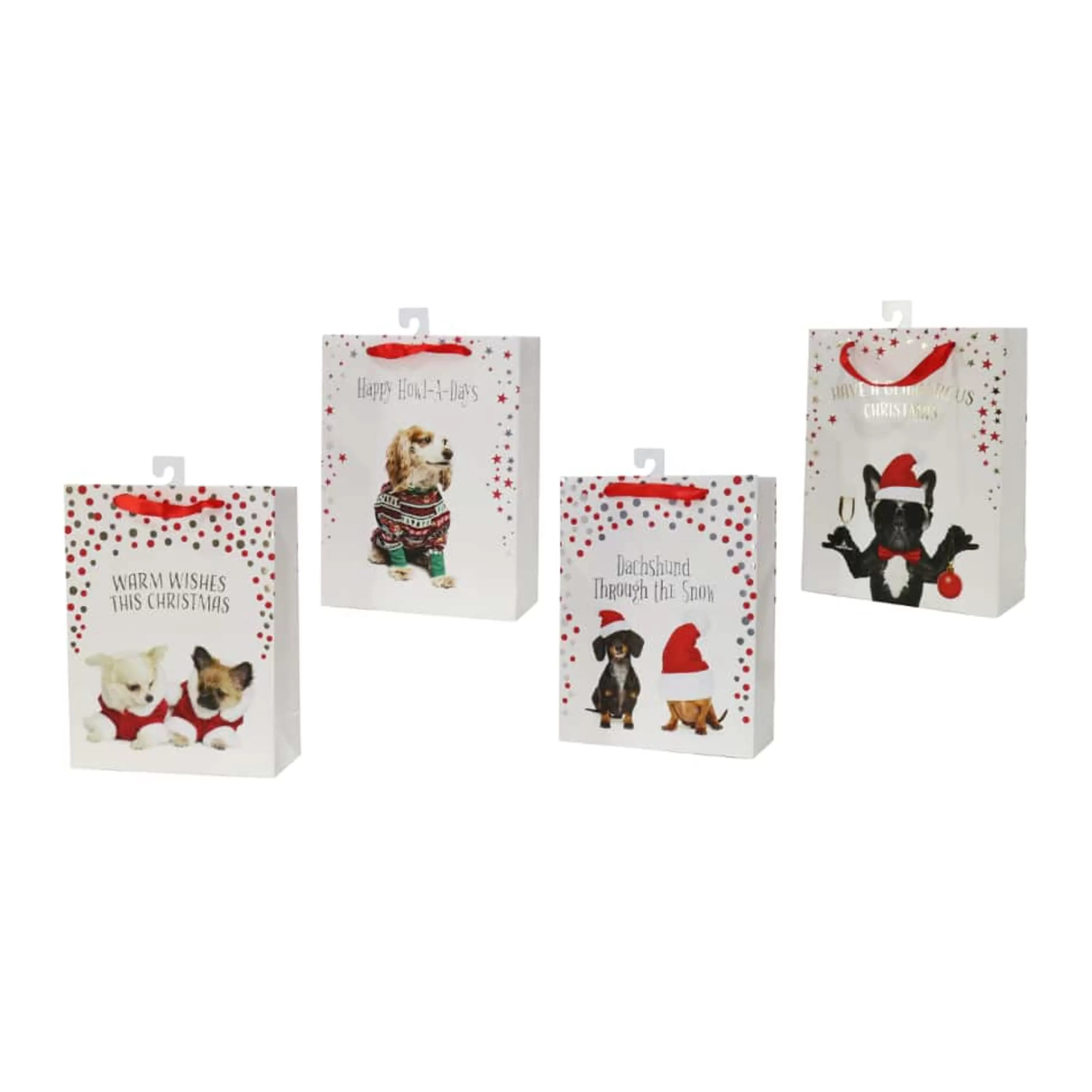 * Pets Christmas | Pets Foil Gift Bag (4 Styles) - 24Cm