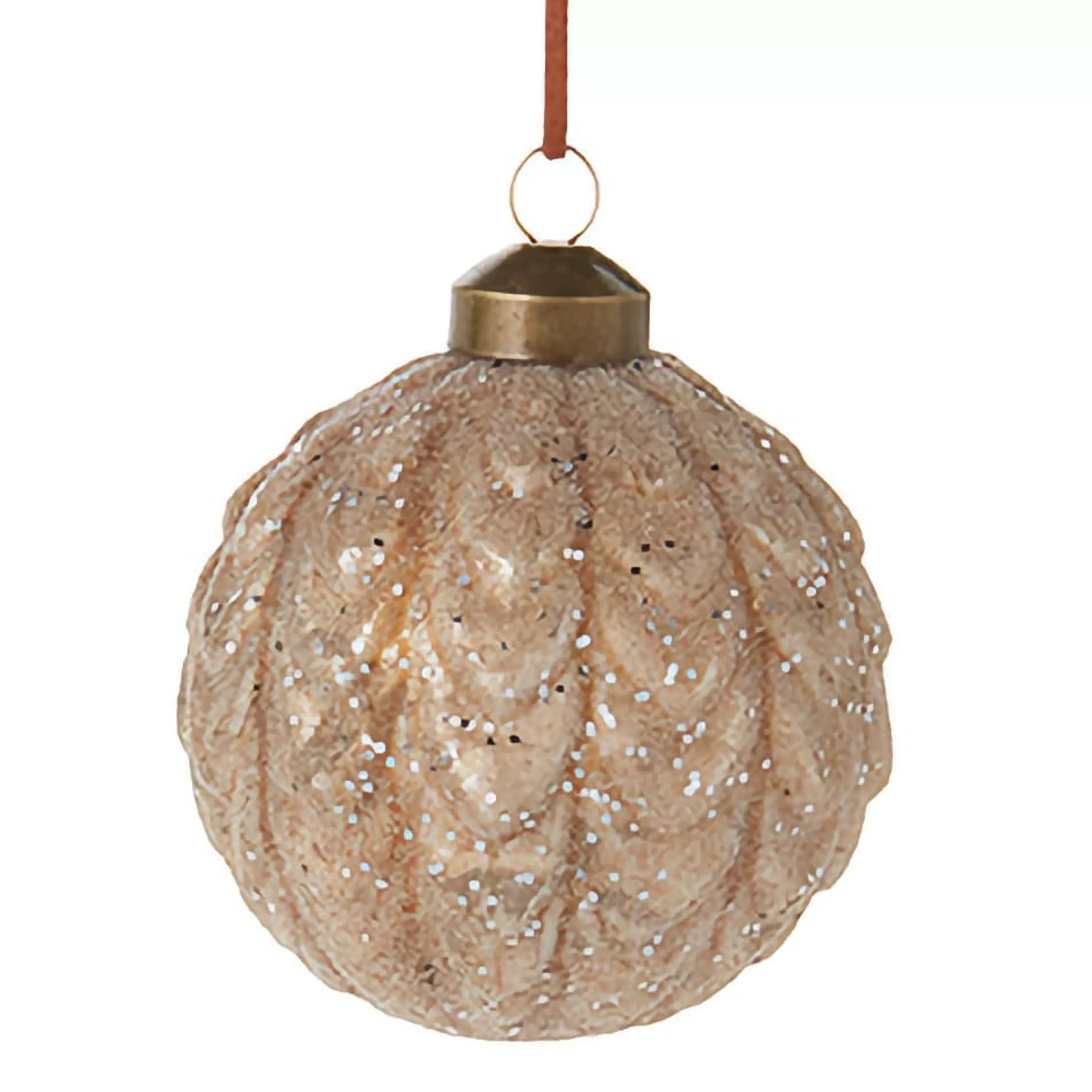 RAZ Imports Hanging Christmas Ornaments | Pinecone Ball Ornament (3 Styles) - 7.5Cm