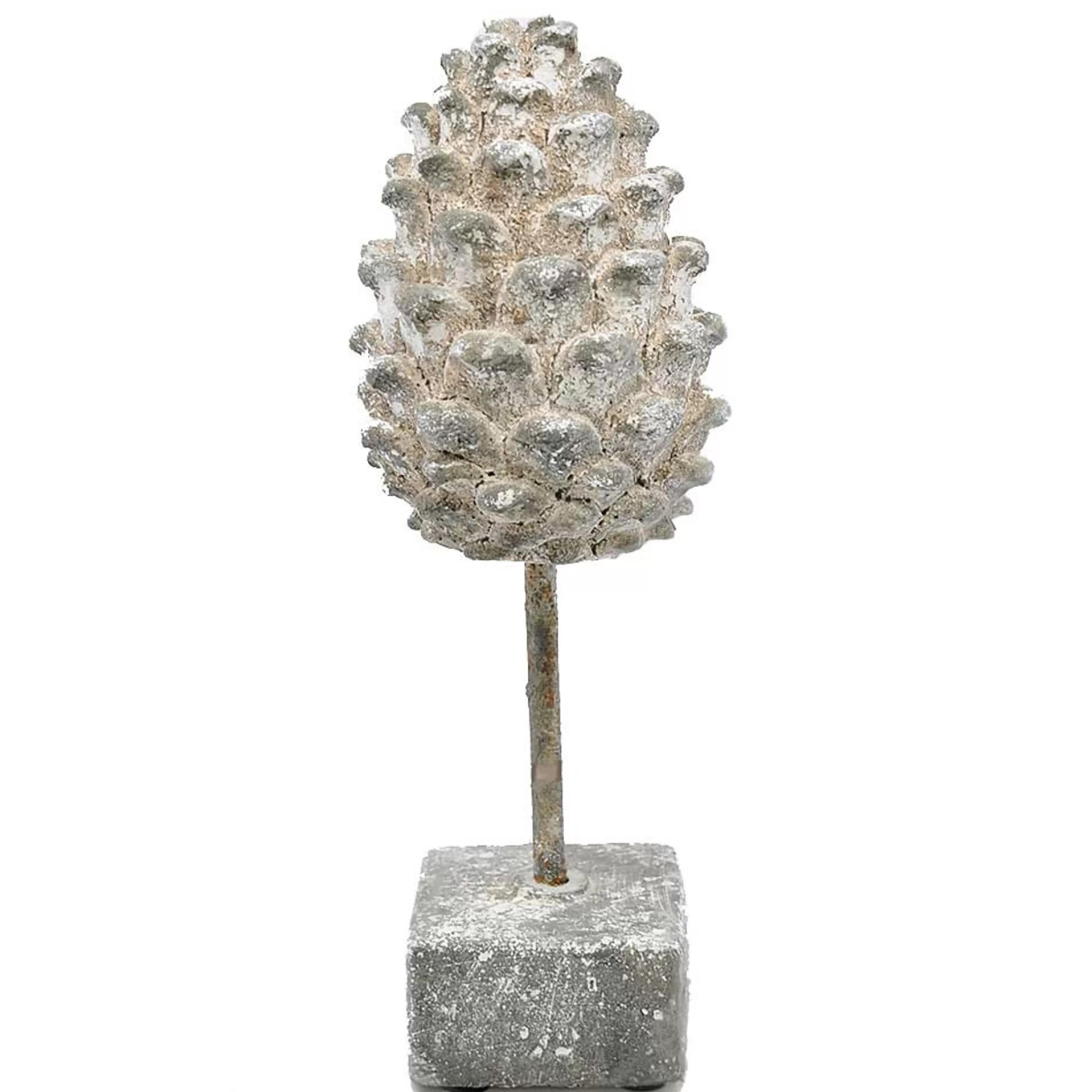 * Table Top Decorations | Pinecone Ornament On Stand - 26Cm