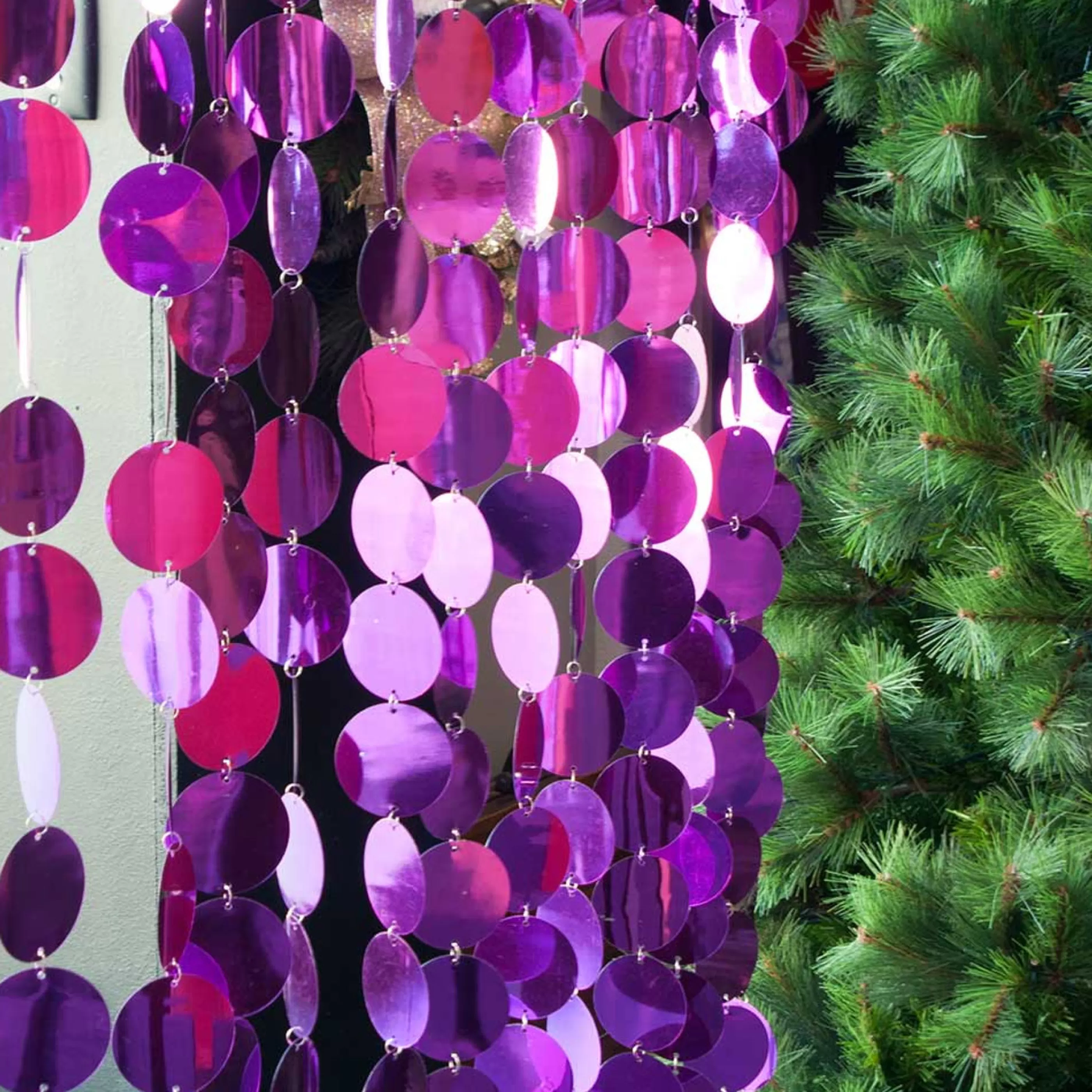 * Garlands | Pink Disc Garland - 240Cm