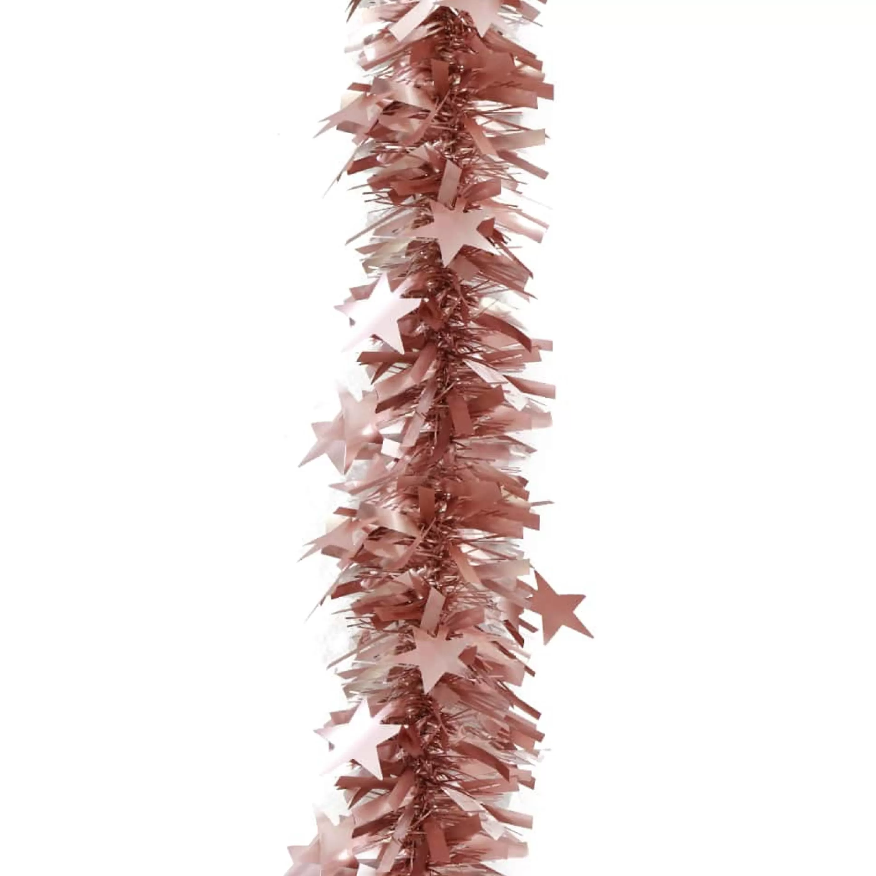 * Christmas Tinsel & Foil Decorations | Pink Matte Tinsel 6Ply (3 Styles) - 2M