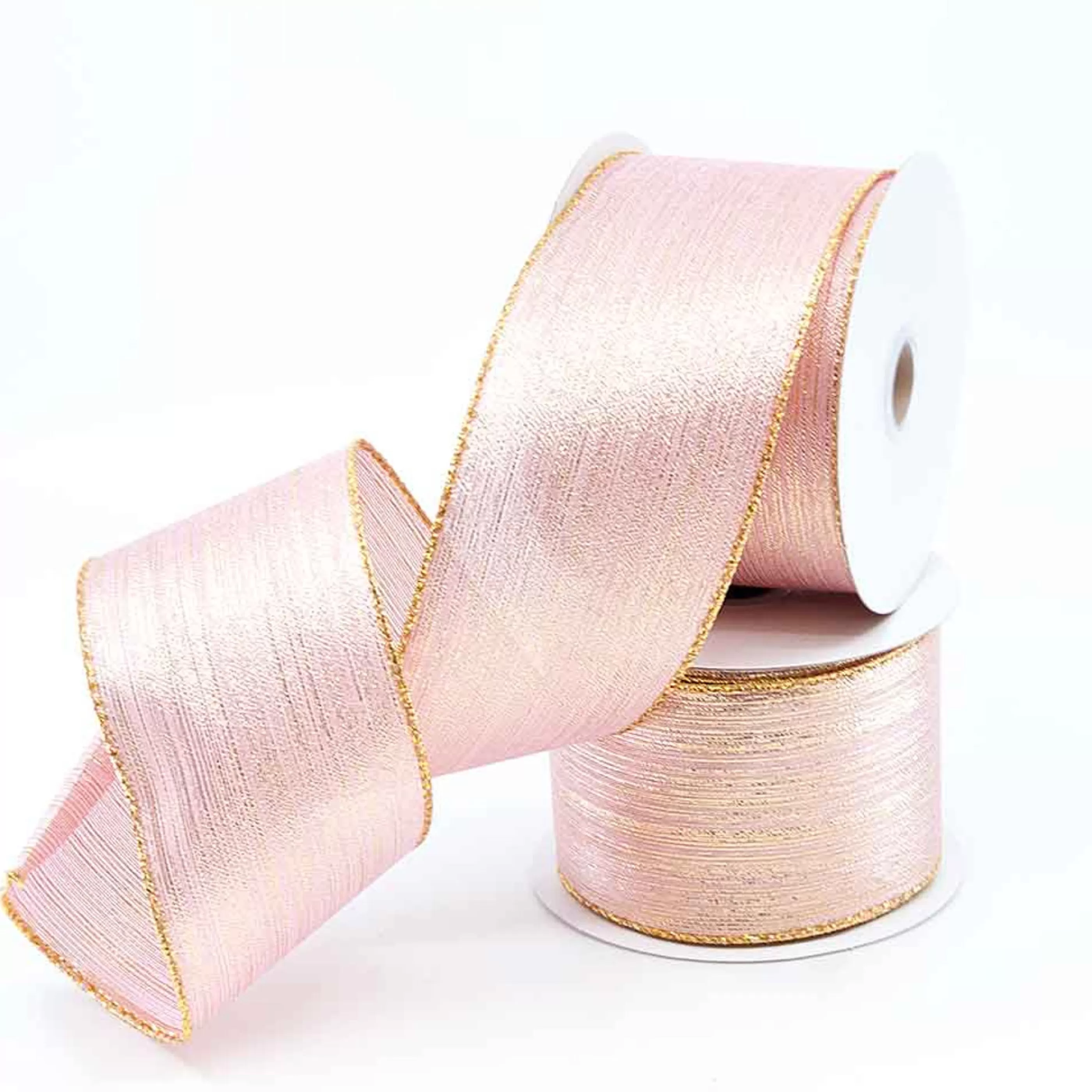 Shop * Pink With Gold Edge Ribbon - 10M