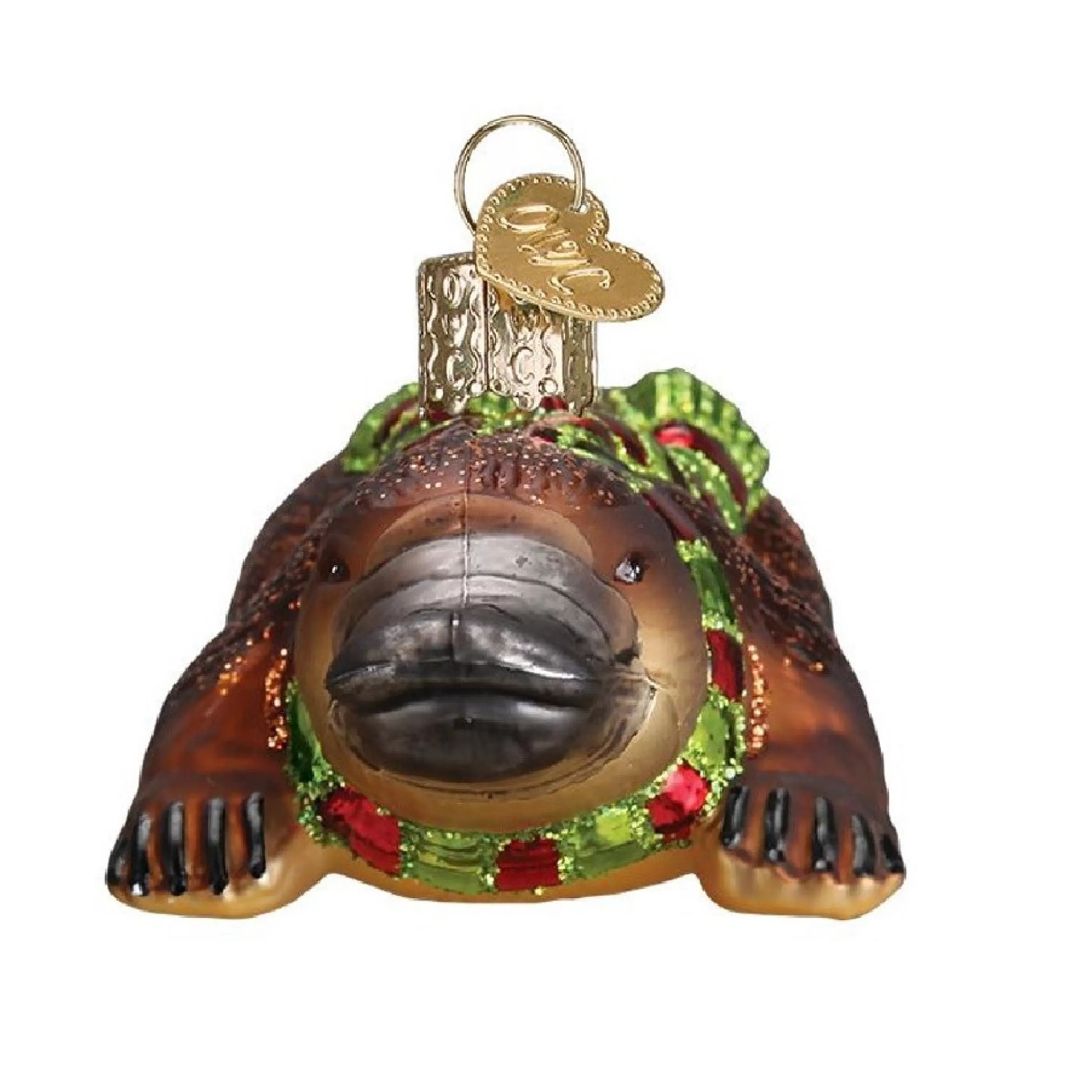 Old World Christmas Glass Glass Ornaments | Platypus Glass Ornament - 10.5Cm