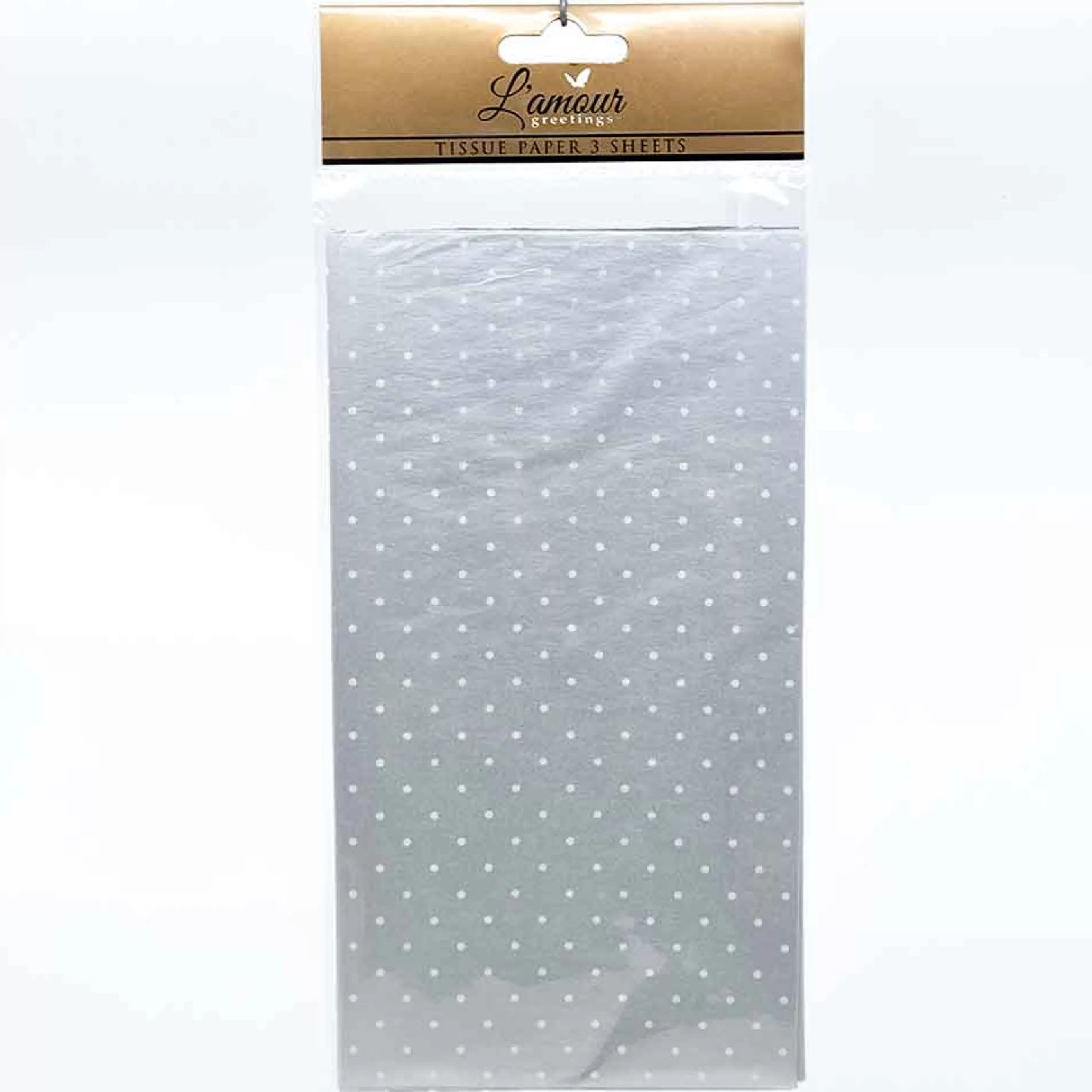 Outlet * Polka Dot Tissue Paper (3 Sheets) - 70Cm