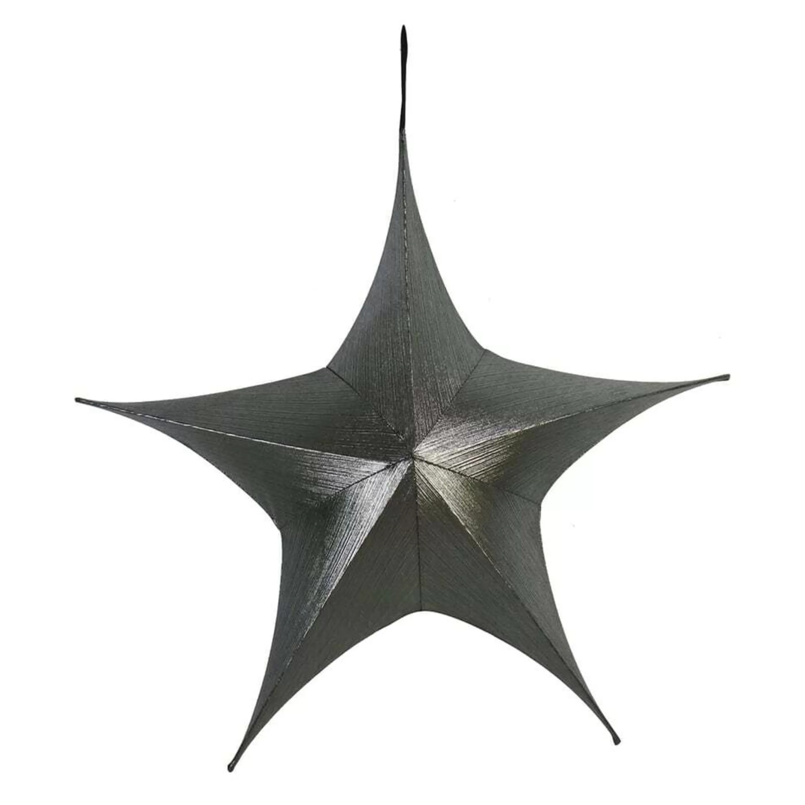 Outlet * Pop Up Dark Grey Metallic Star - 110Cm