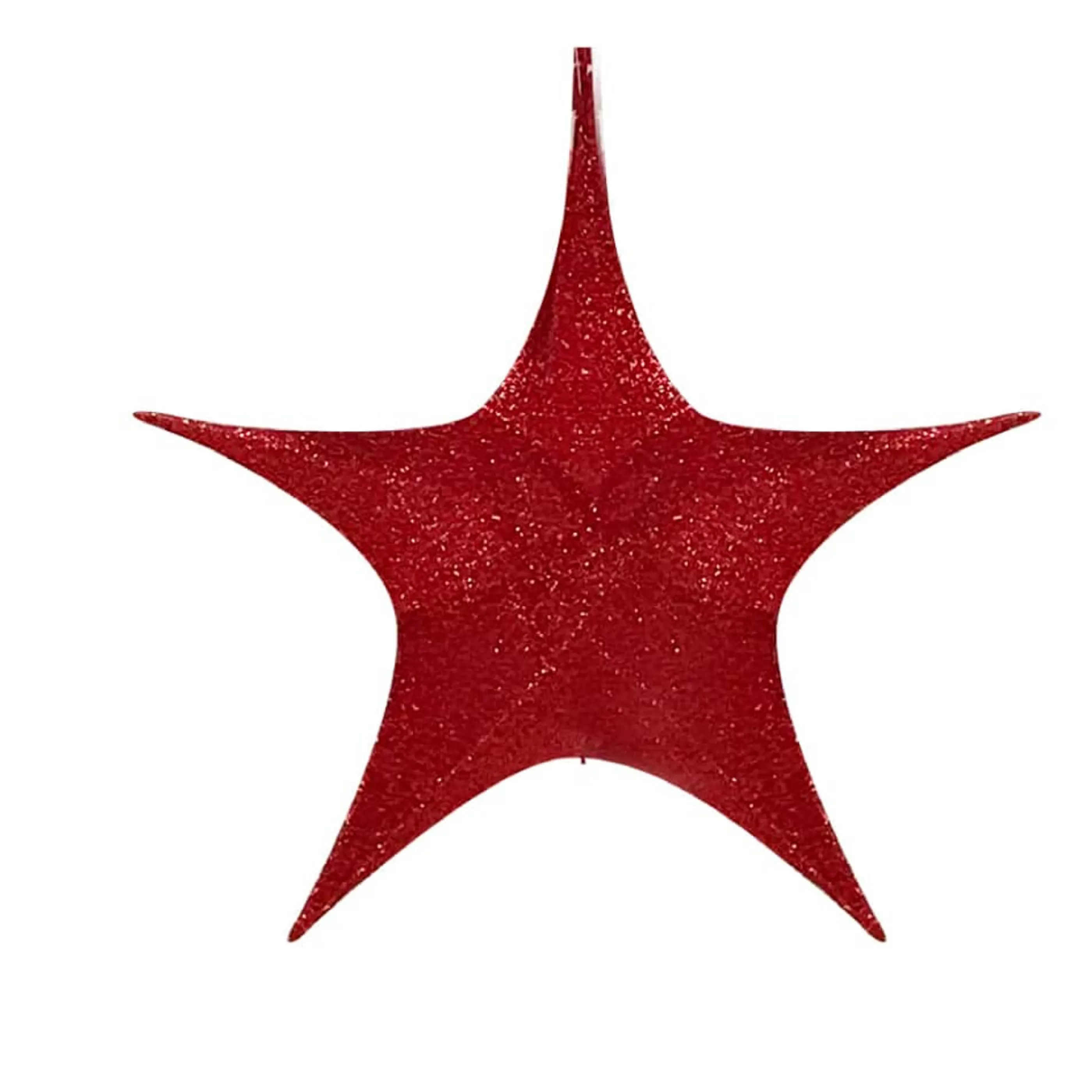 Shop * Pop-Up Tinsel Star Red - 65Cm