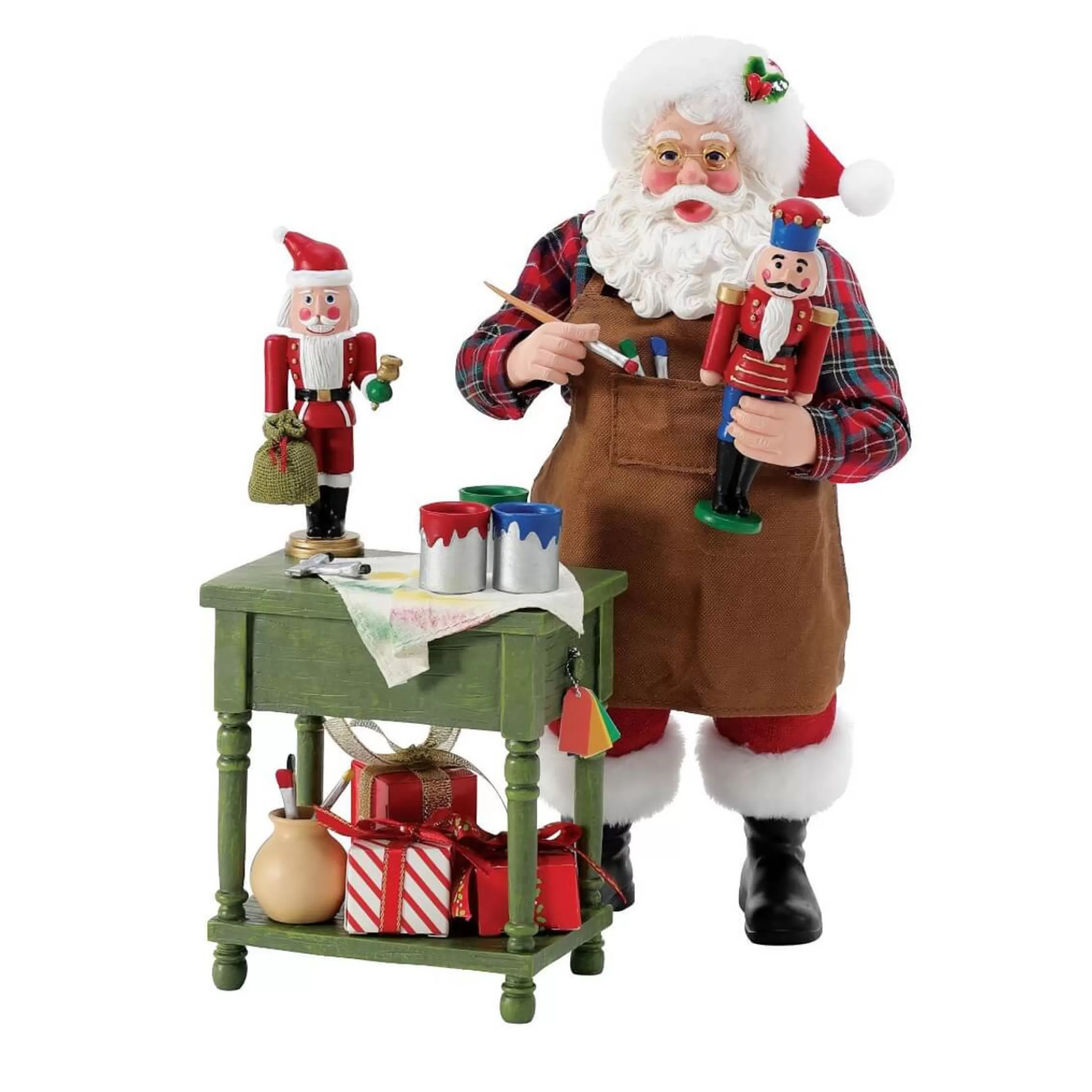 Shop Department 56 Possible Dreams Santa Painting Nutcrackers (Set Of 2) - 25Cm