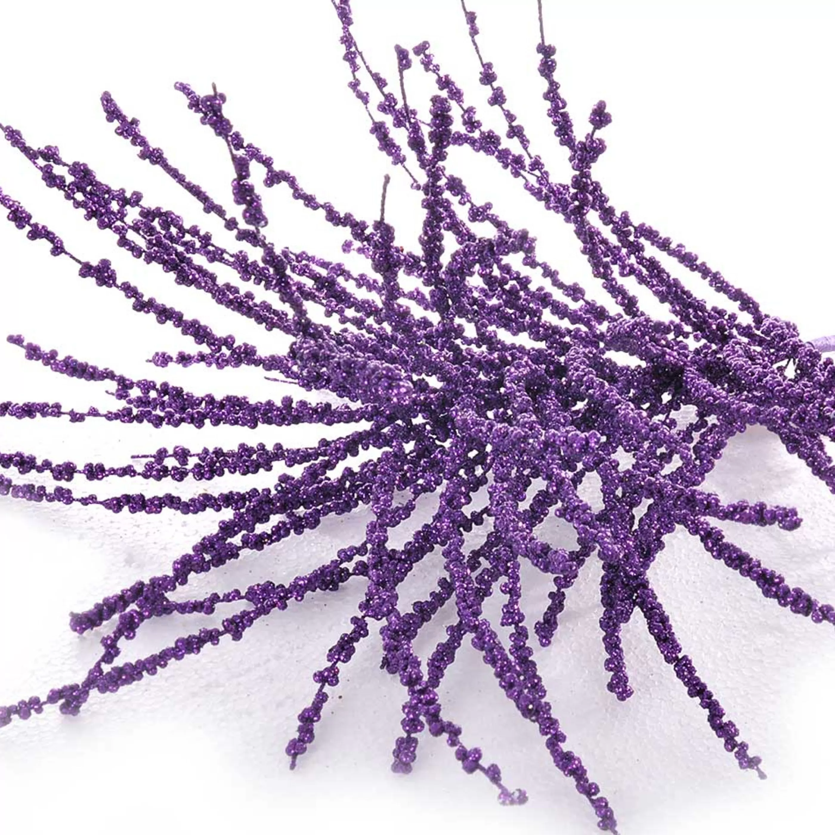 * Festive Sprays | Purple Glitter Bead Spray - 60Cm