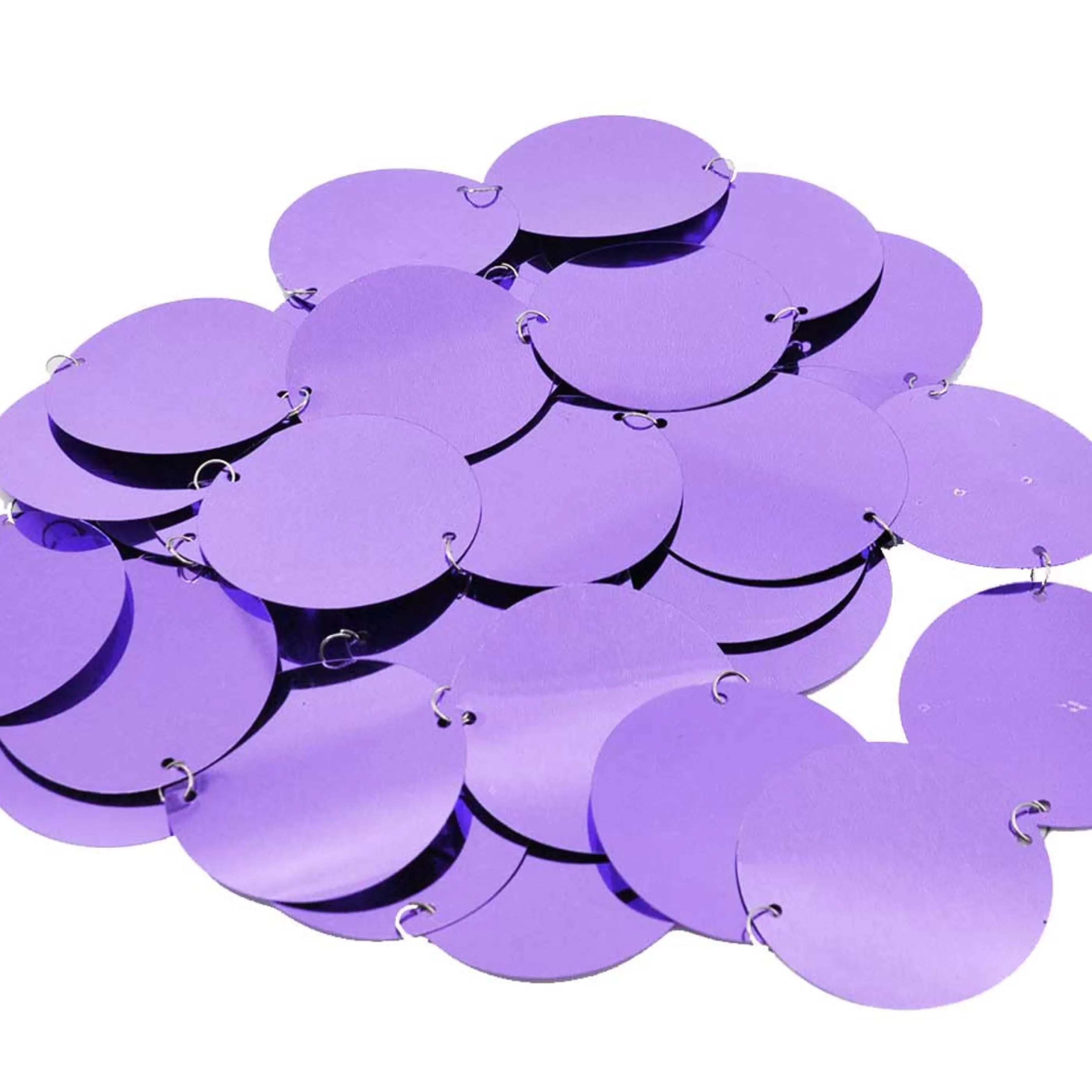 * Garlands | Purple Shiny Disc Garland - 200Cm