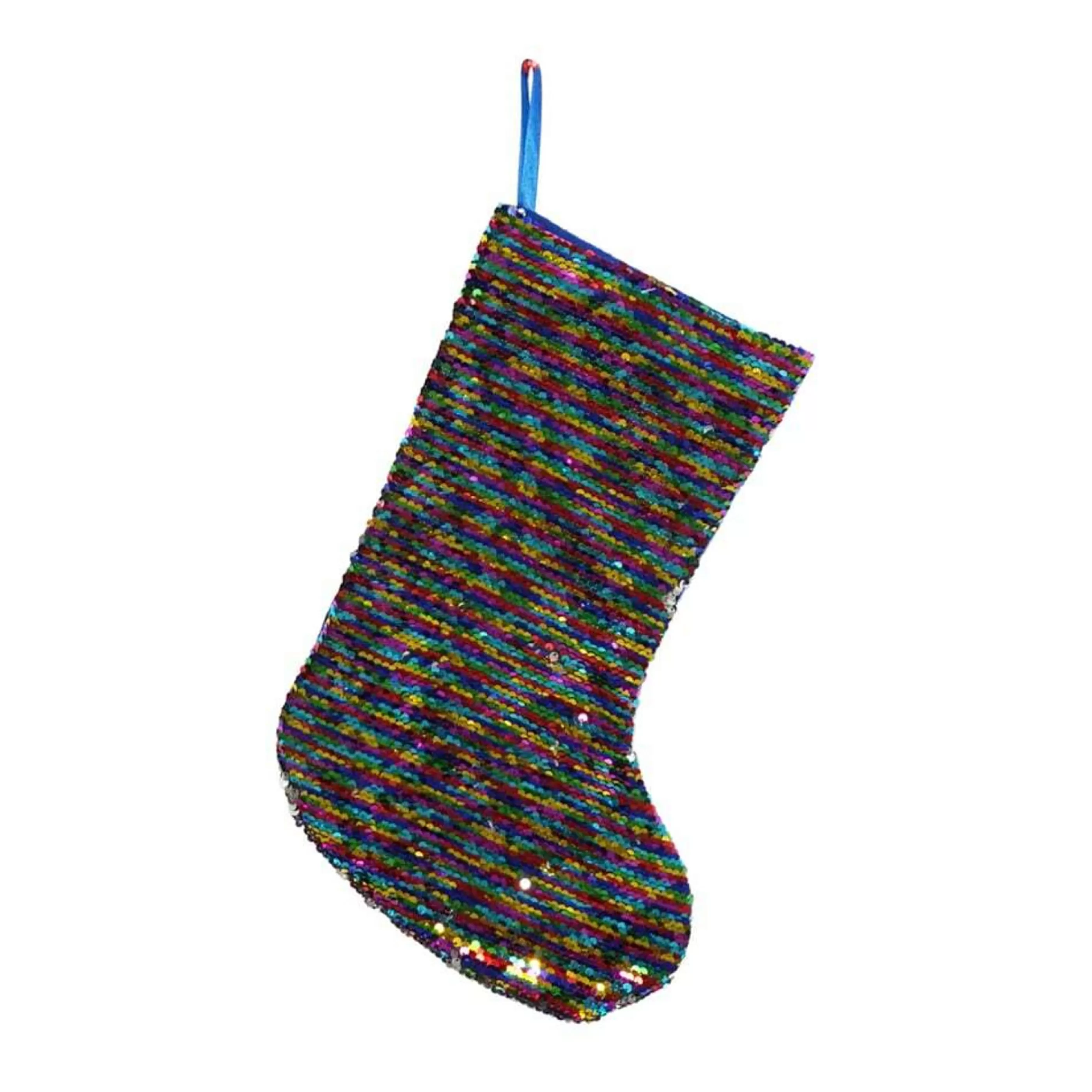 Clearance * Rainbow Sequin Stocking