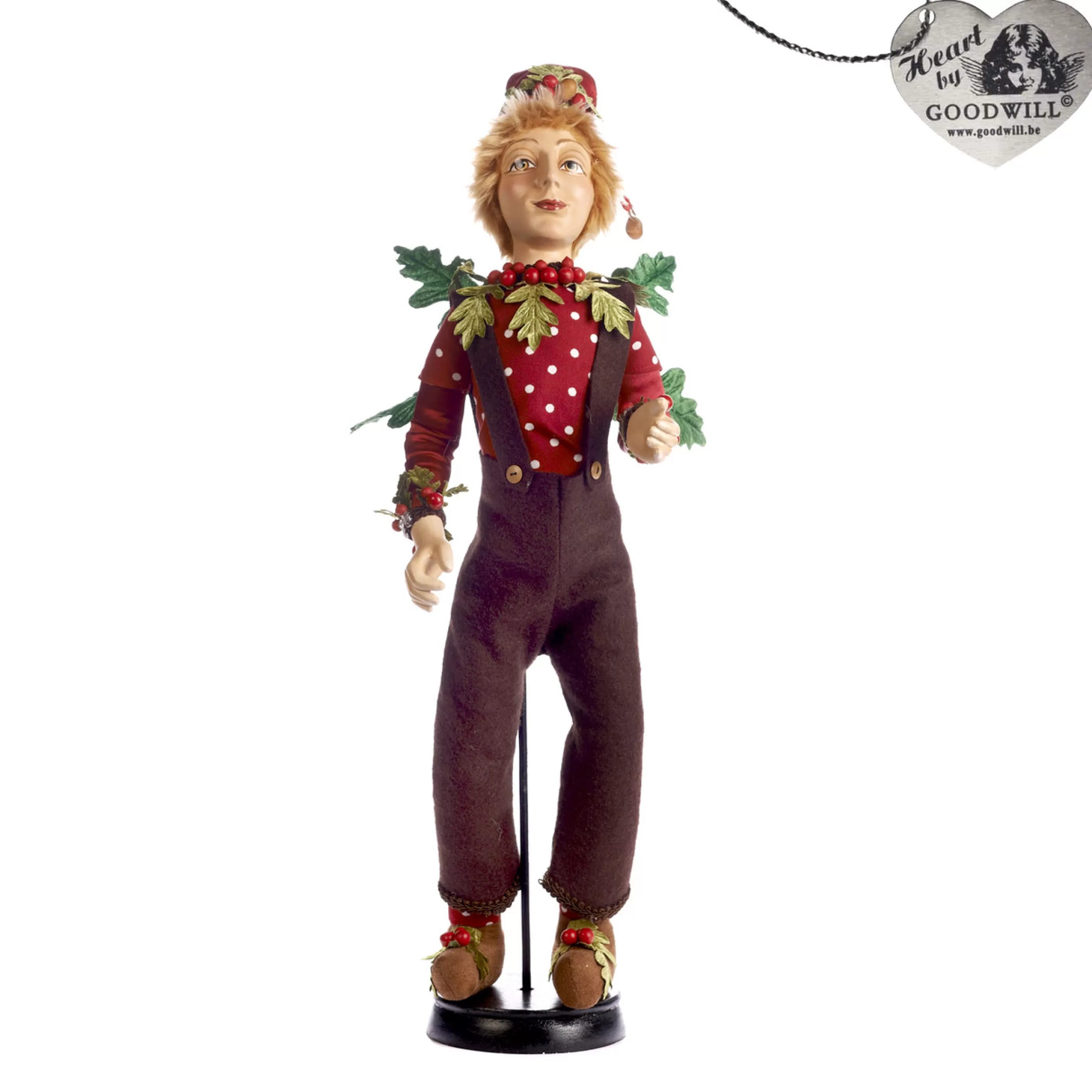 Shop Goodwill Christmas Red & Green Woodland Elf Doll - 60Cm