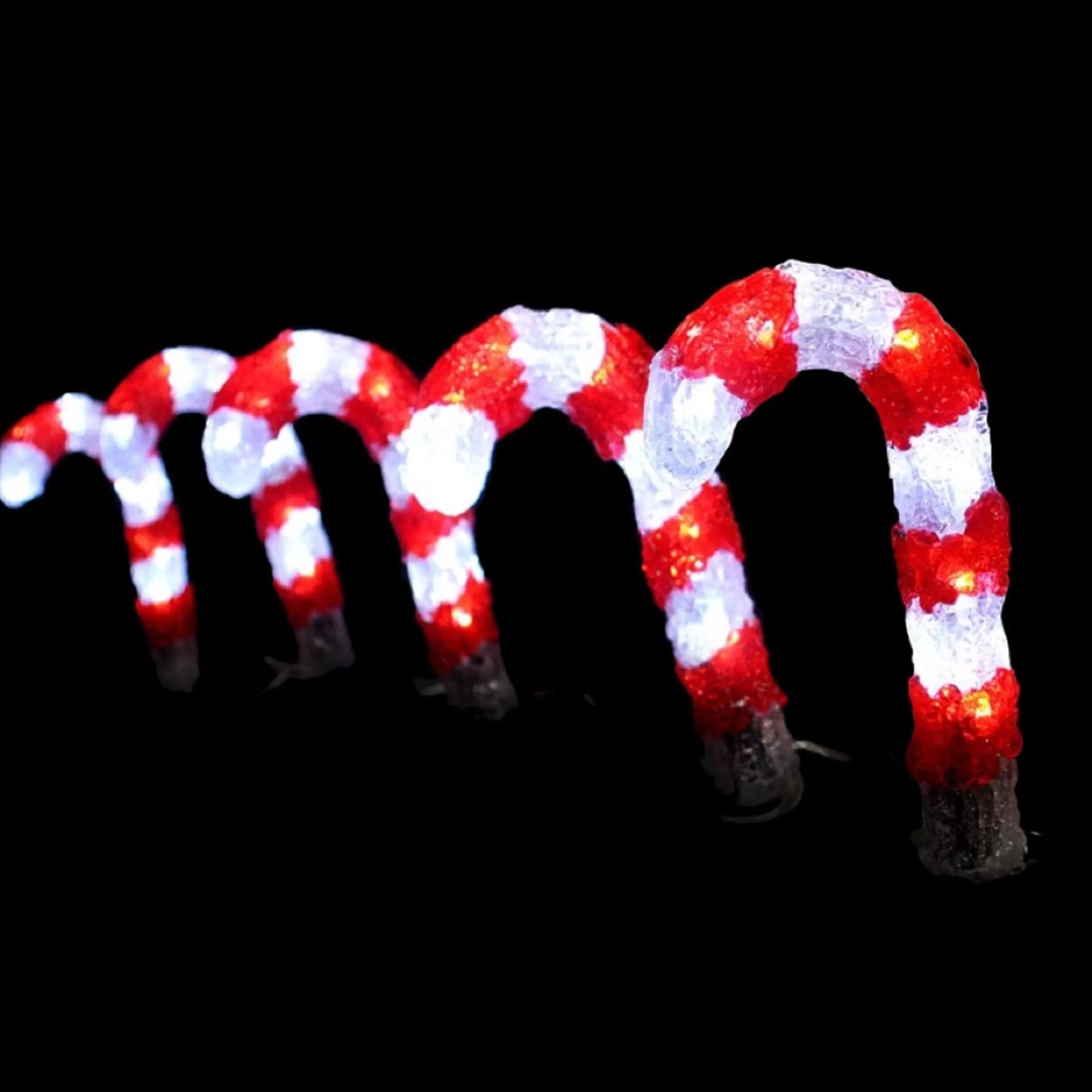 Online Connectable Ready Lights Red And White Acrylic Lightup Led Candy Canes