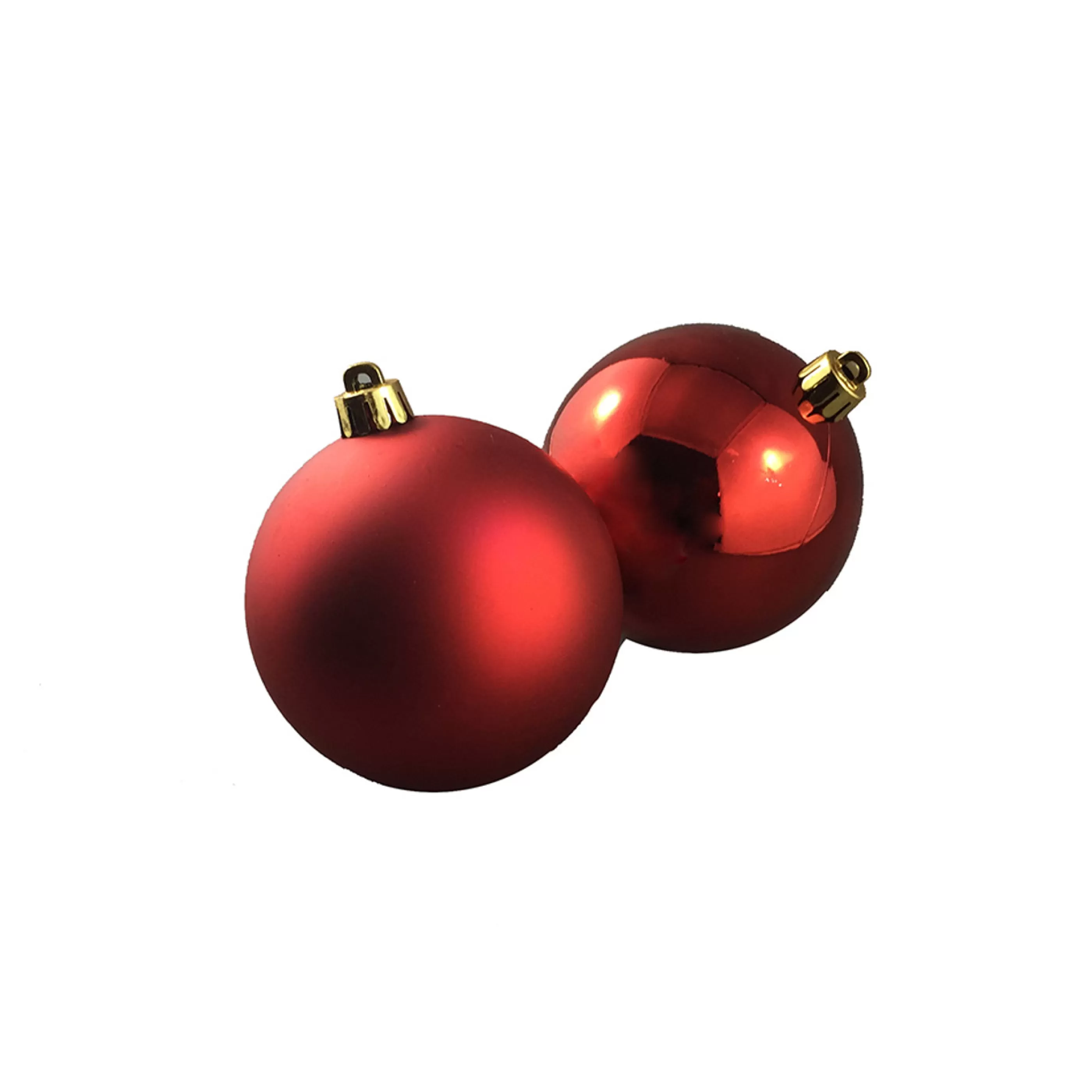 * Hanging Christmas Baubles | Red Baubles (Pack Of 12) - 80Mm