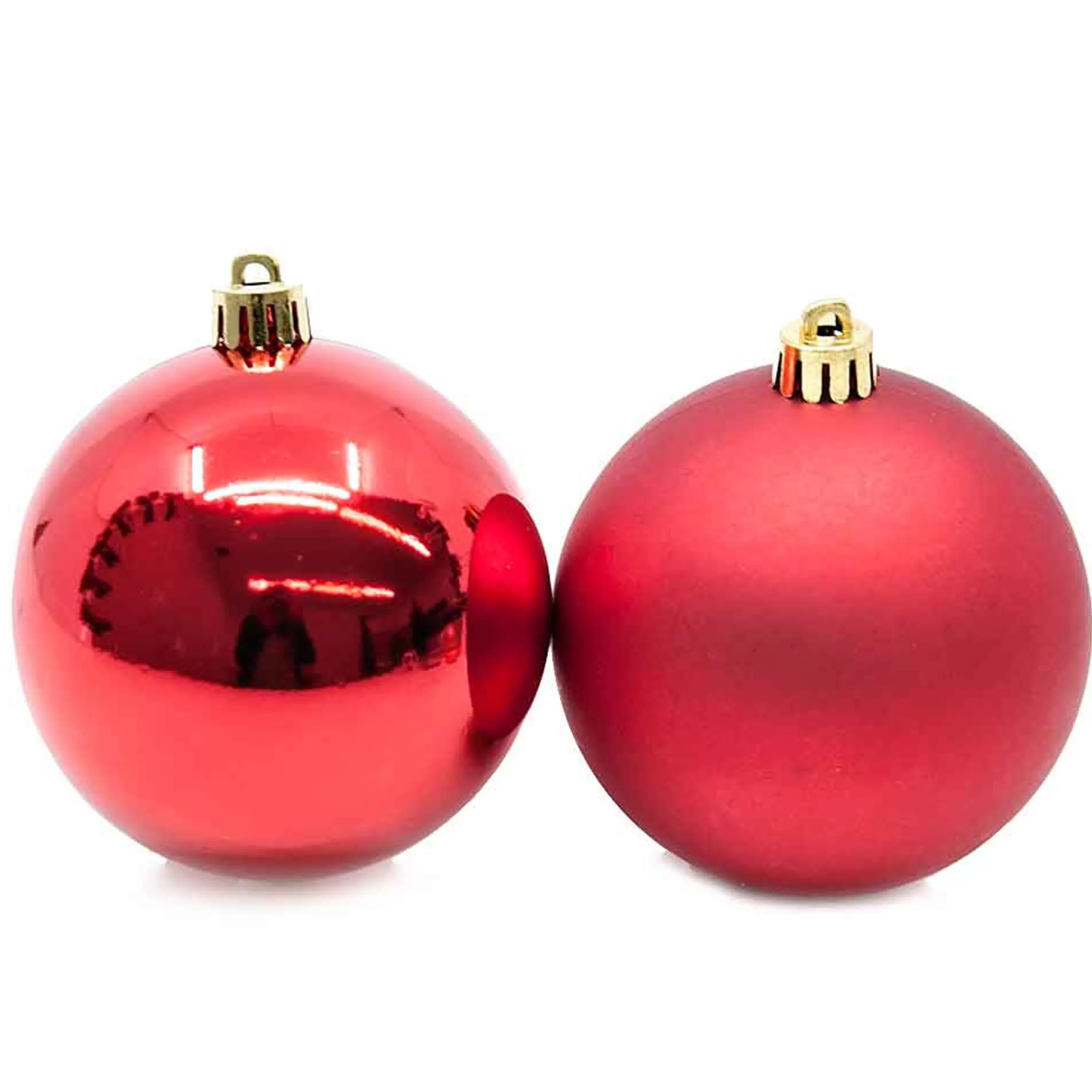 * Hanging Christmas Baubles | Red Baubles (Pack Of 12) - 80Mm