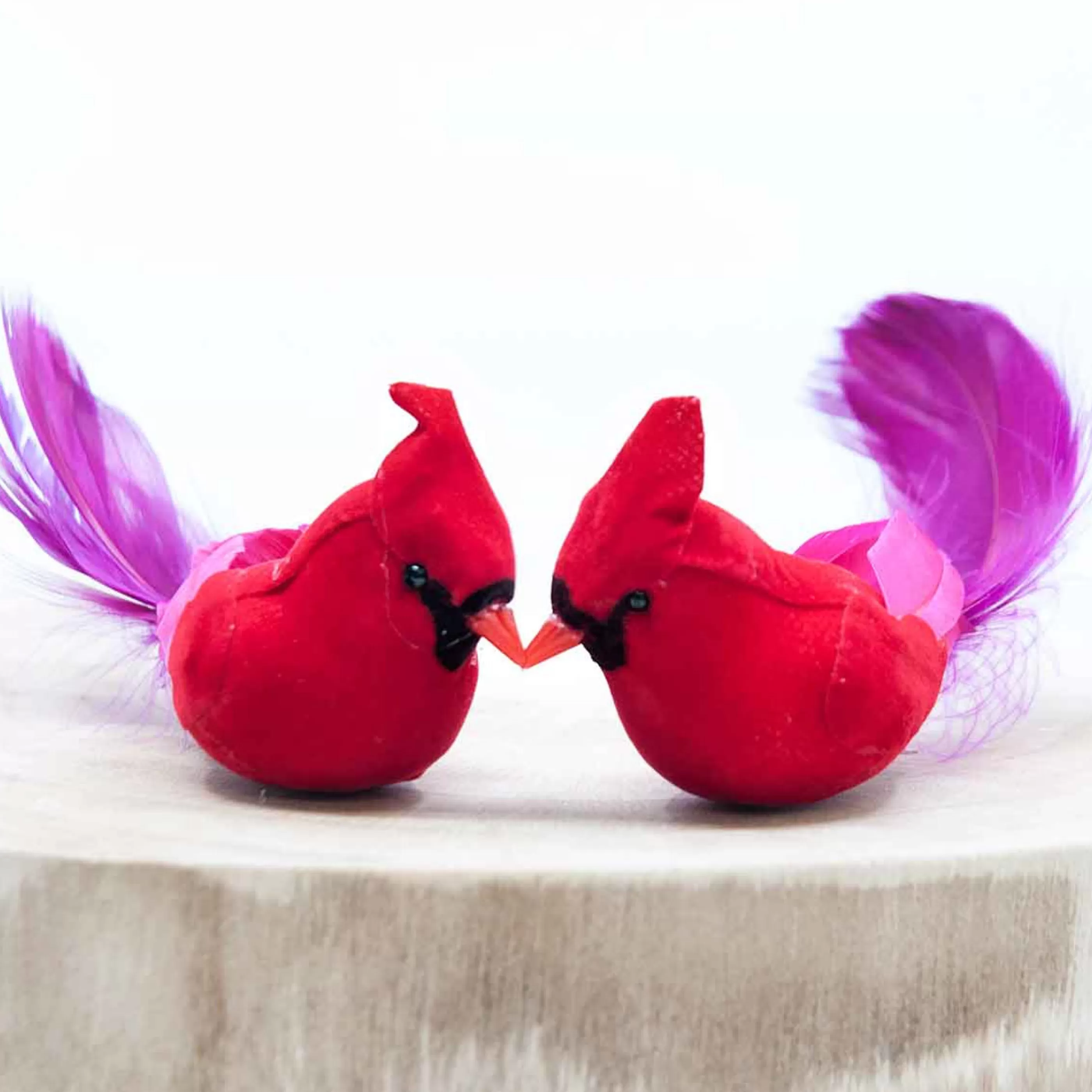 * Birds & Butterflies | Red Cardinal Birds (Set Of 2) - 14.5Cm