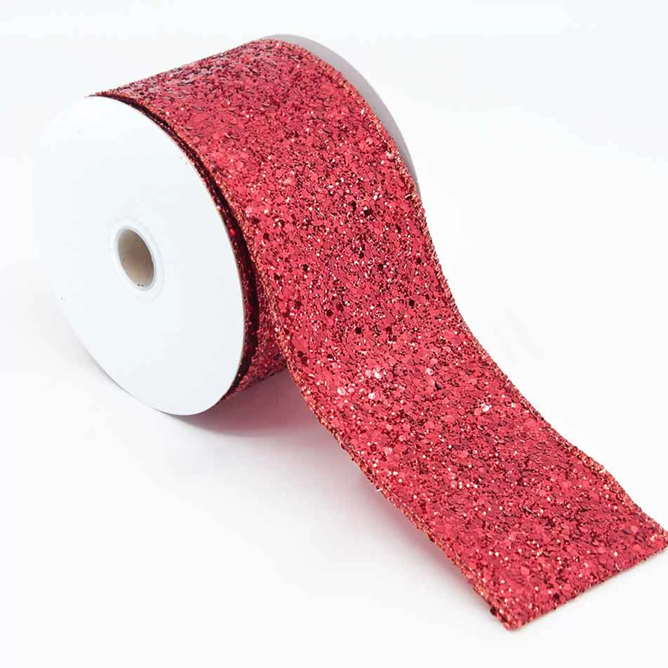 Cheap * Red Glitter Ribbon - 10M