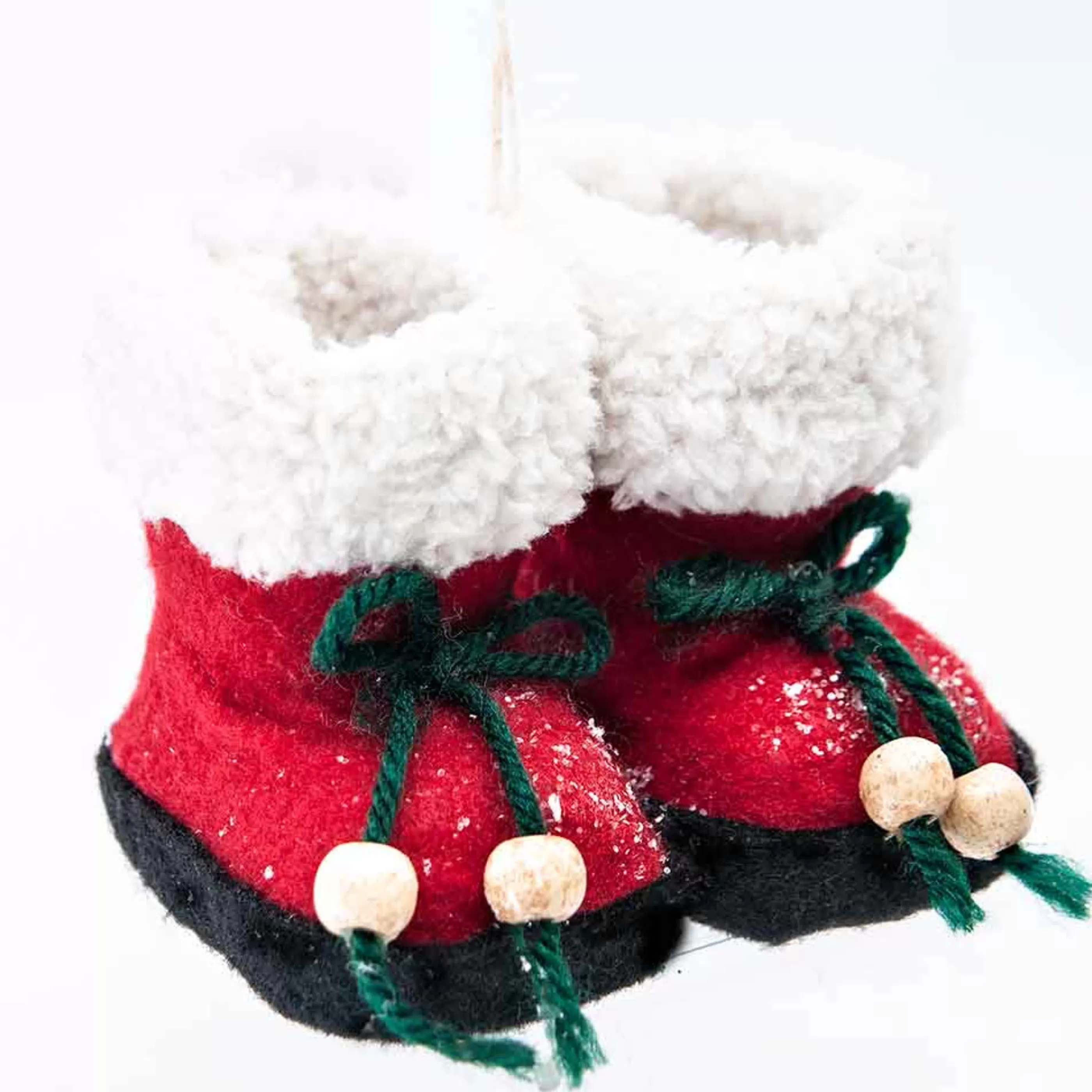 * Hanging Christmas Ornaments | Red Hanging Shoes - 8Cm