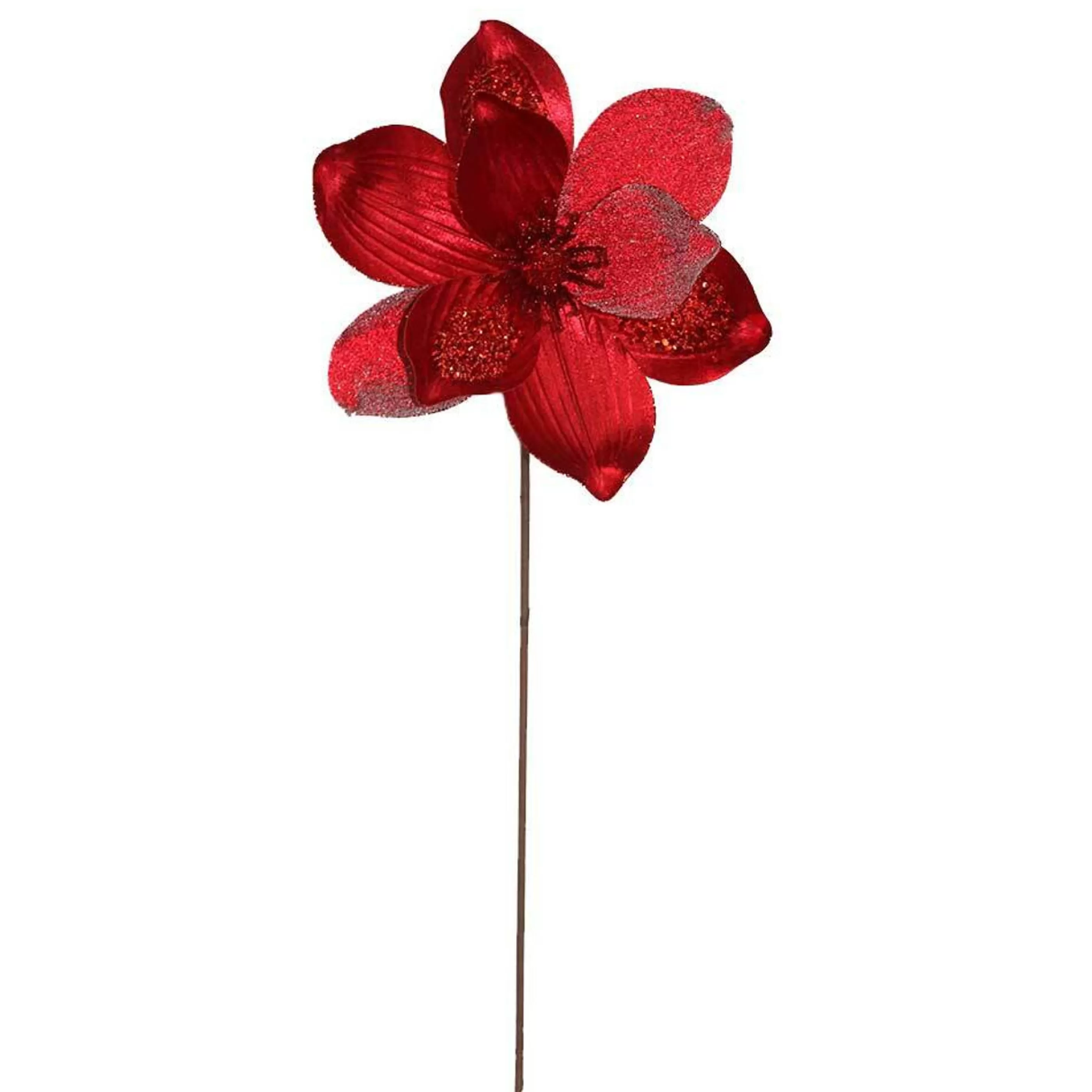 * Floristry | Red Magnolia With Stem - 28Cm