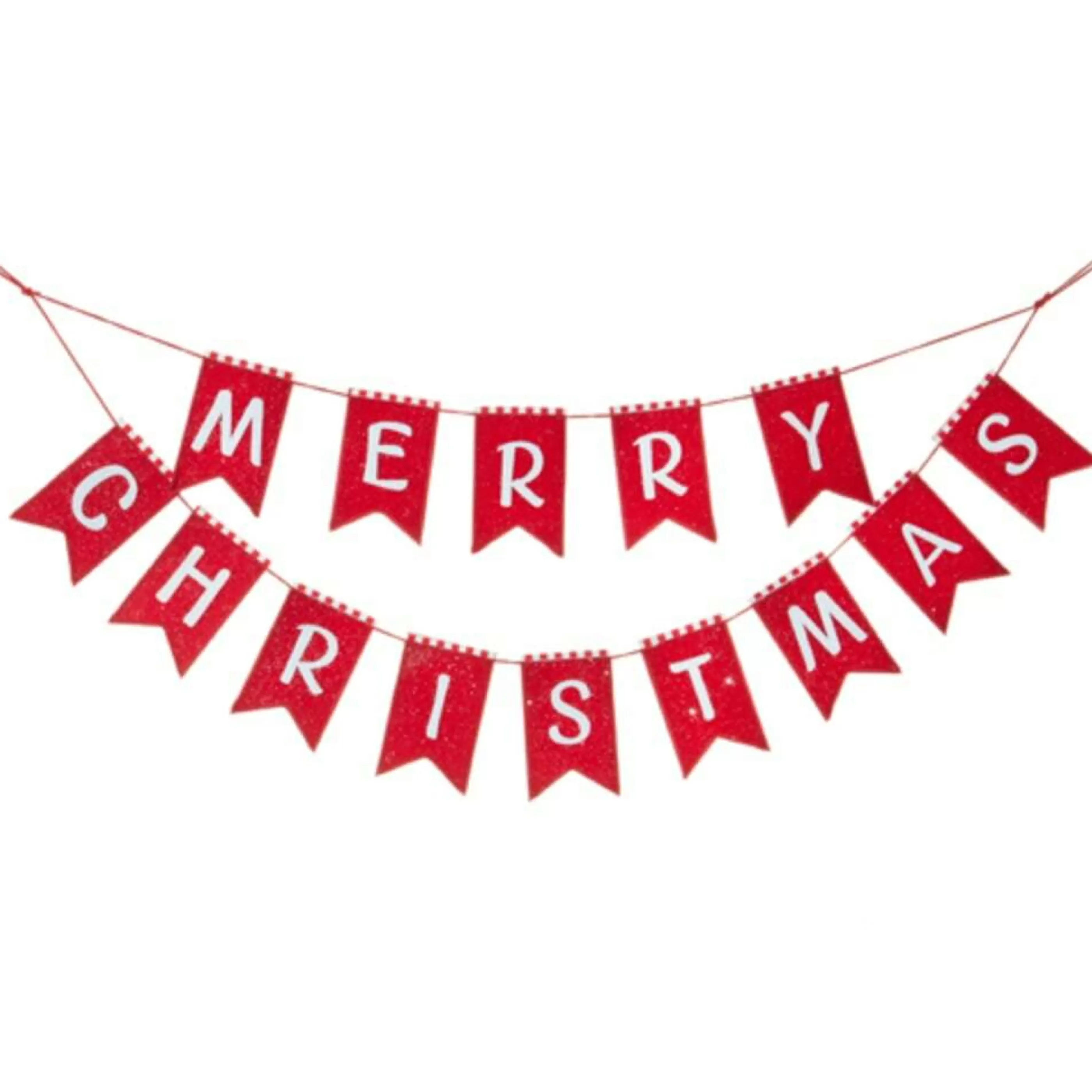 RAZ Imports Garlands | Red Merry Christmas Garland - 91Cm