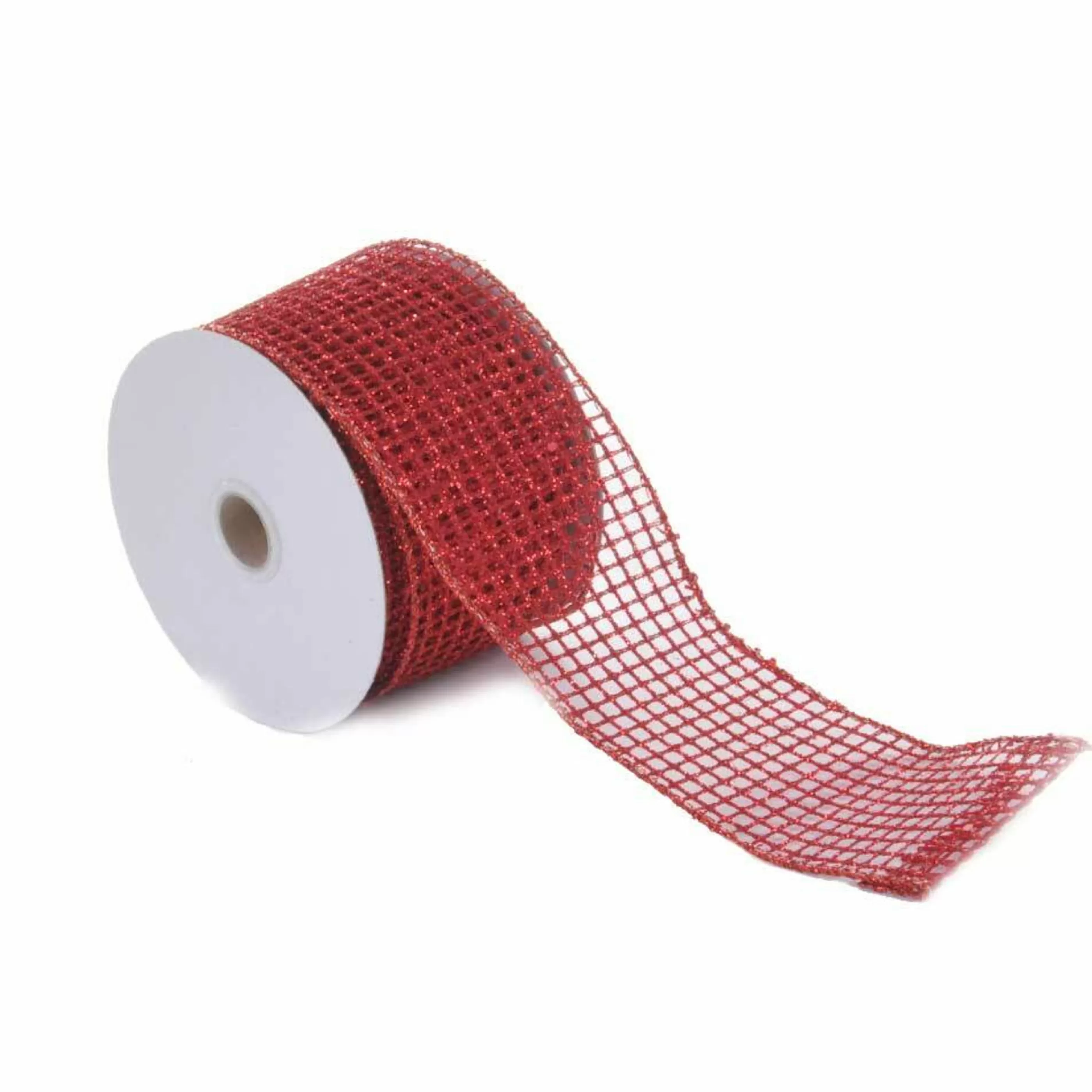 * Christmas Ribbon & Bows | Red Mesh Ribbon - 10M