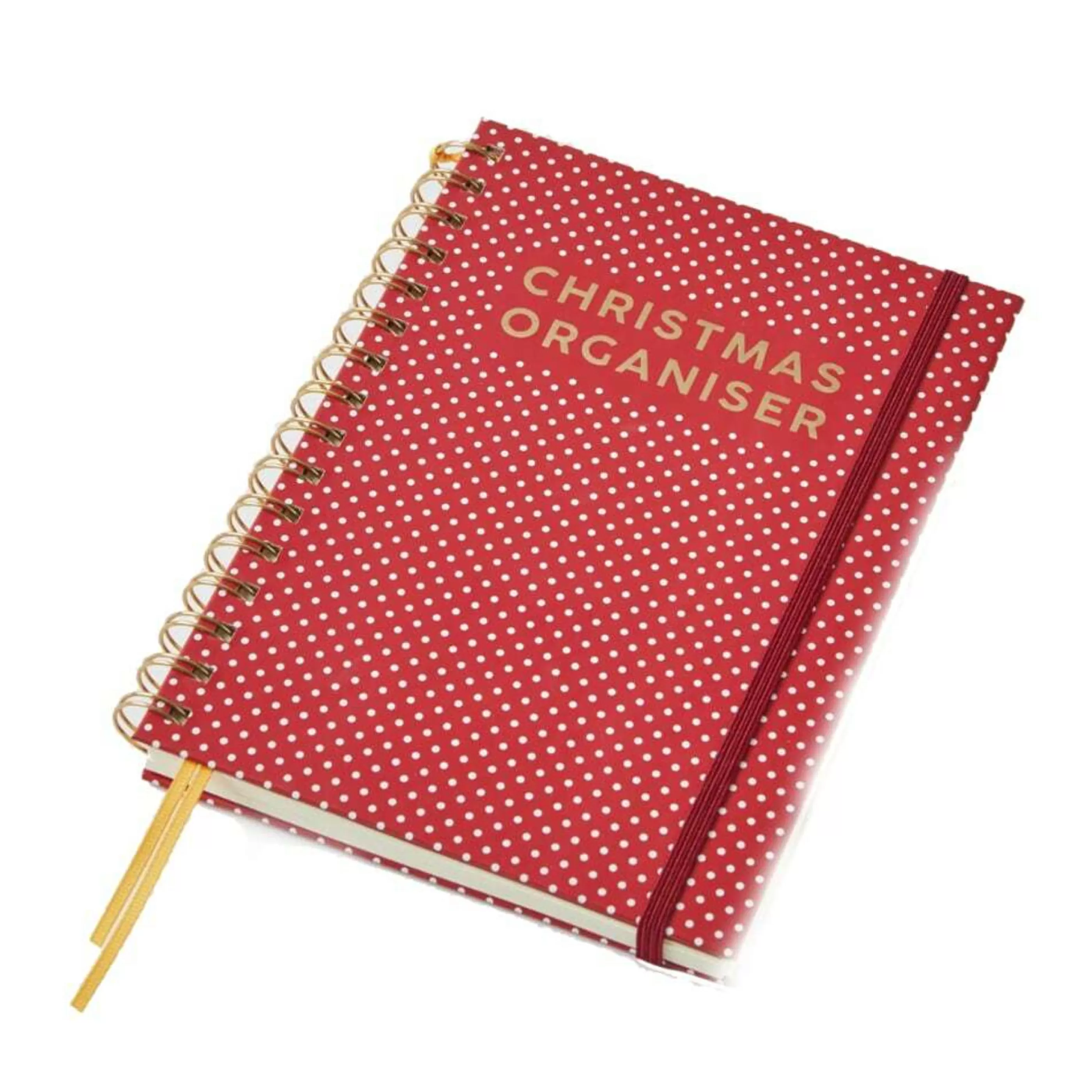 Store * Red Polka Dot Christmas A5 Organiser Journal - 21Cm