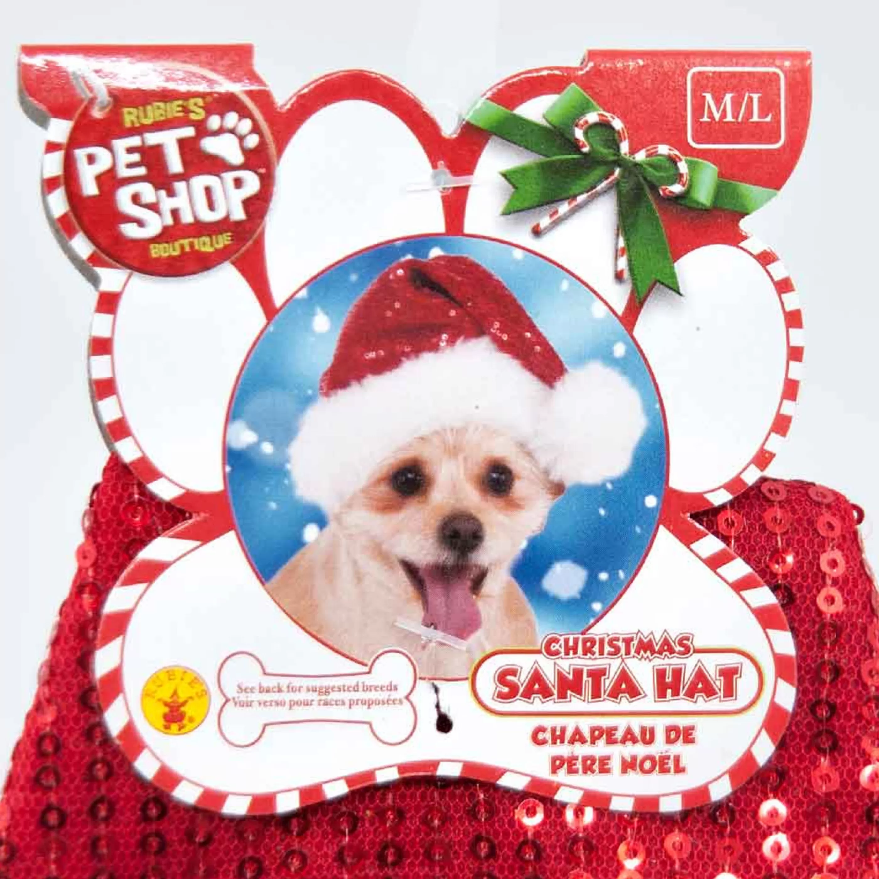 * Pets Christmas | Red Sequin Santa Pet Hat