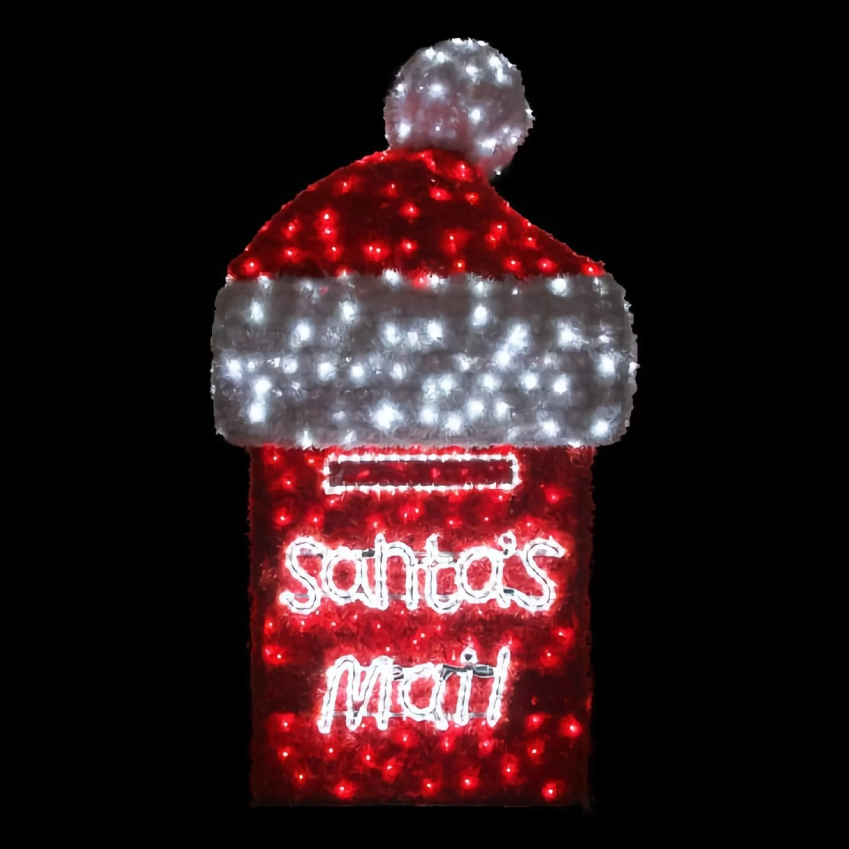 Cheap * Red White 3D Giant Santa Mail Box -2M (Weight)