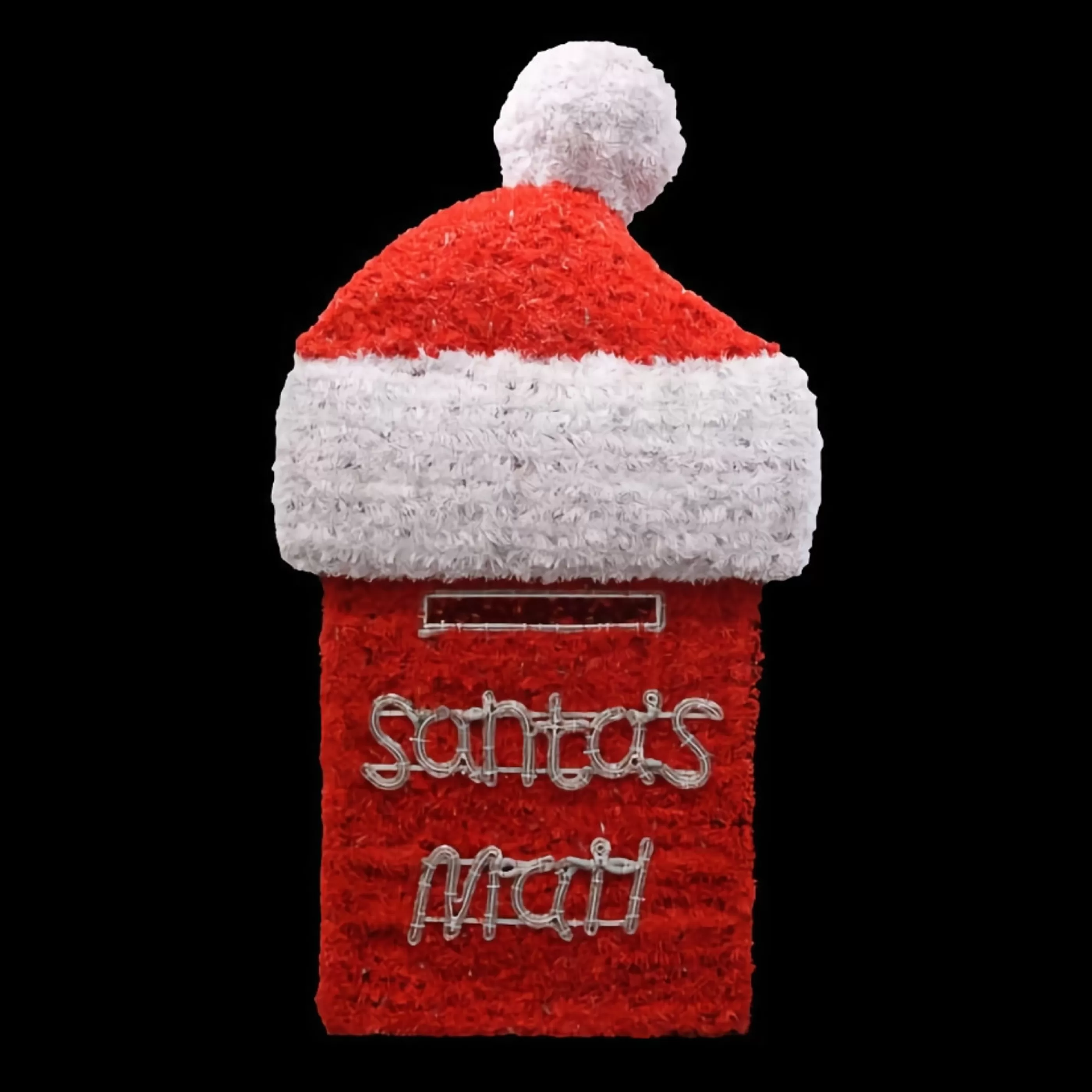 Cheap * Red White 3D Giant Santa Mail Box -2M (Weight)