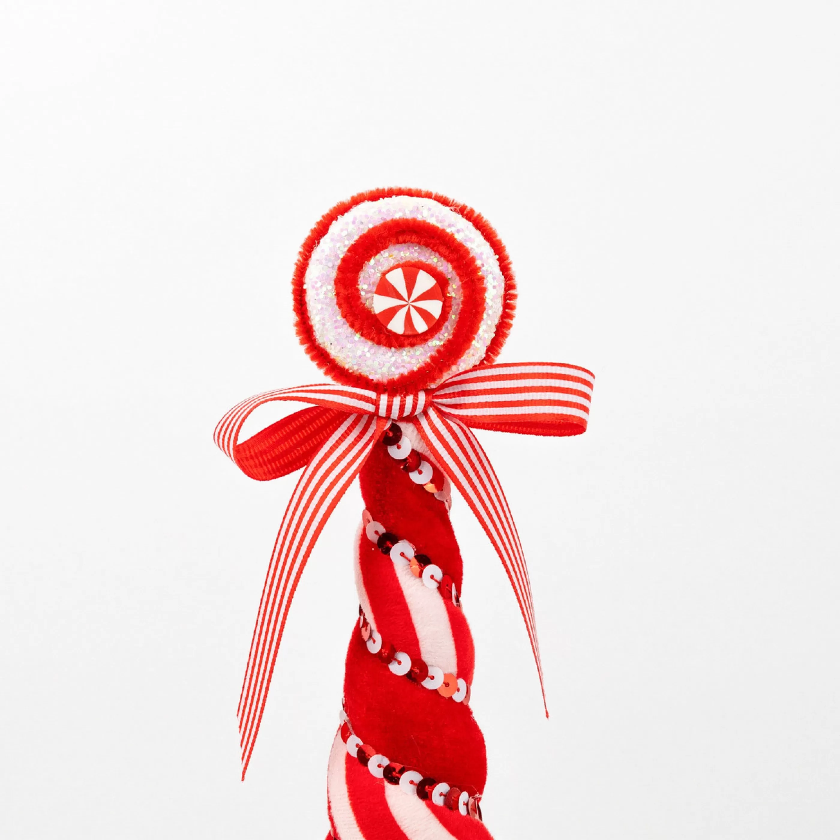 Best * Red White Candy Swirl Cone Tree - 50Cm