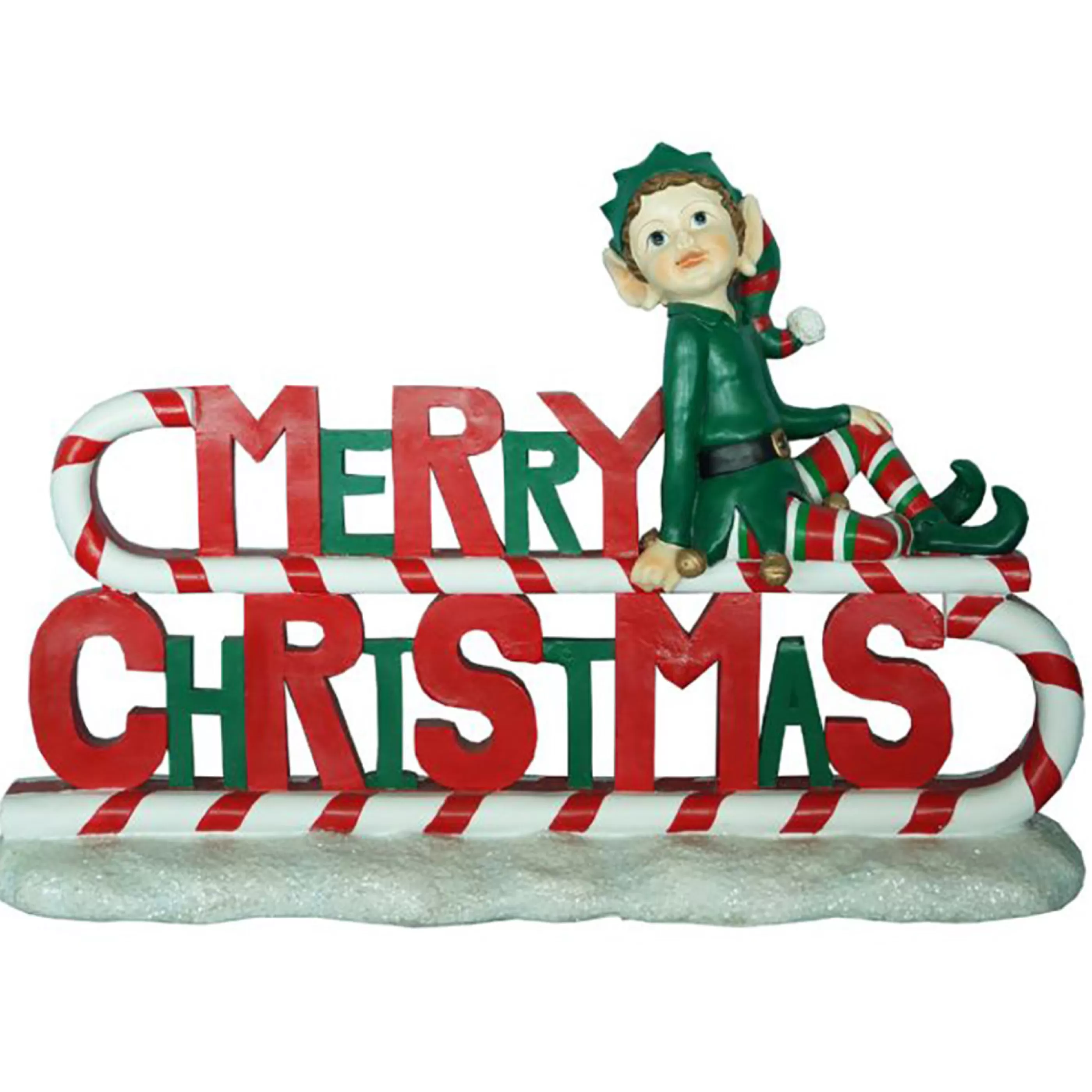 Discount * Resin Elf Merry Christmas - 91Cm