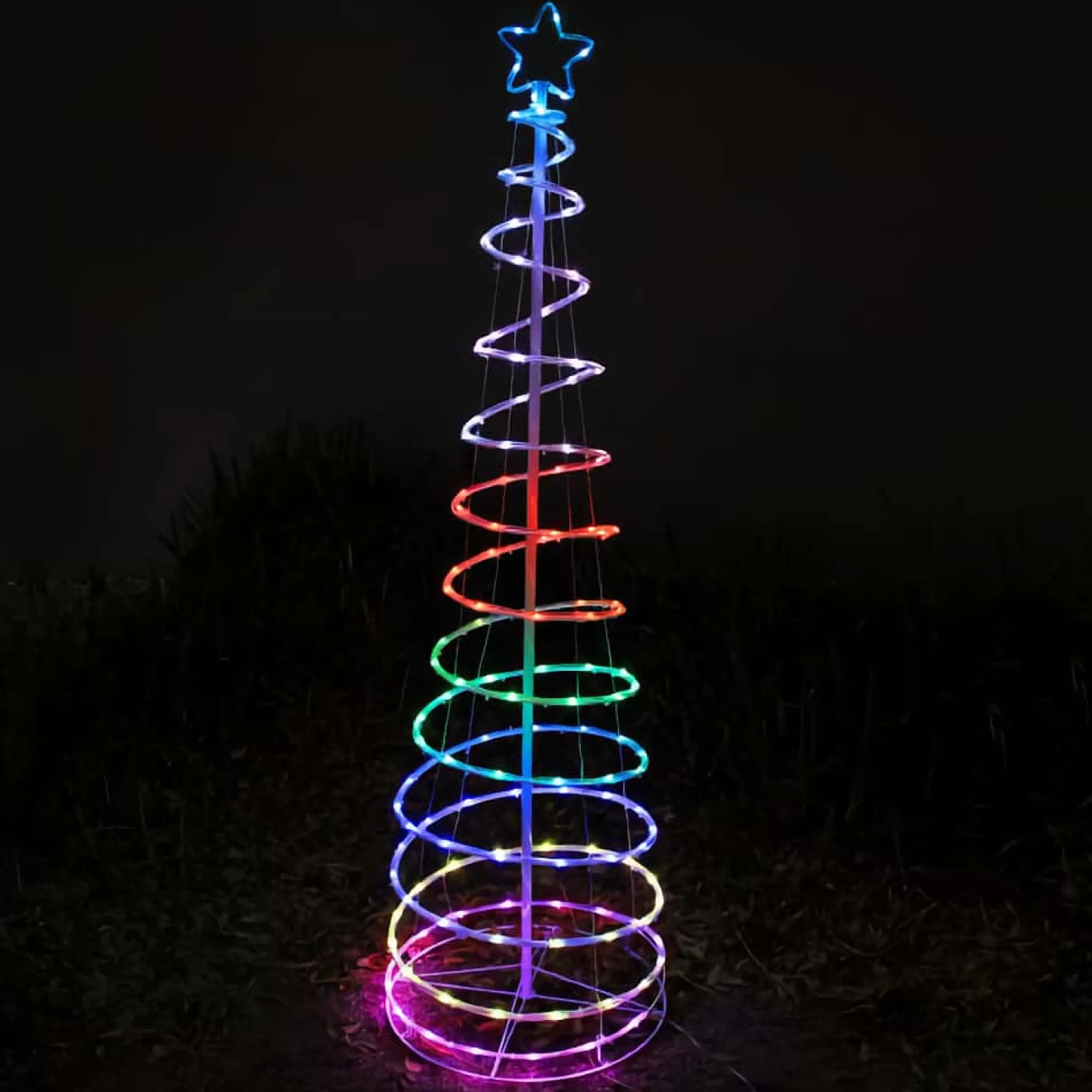 Fashion * Rgb Spiral Christmas Tree - 1.8M