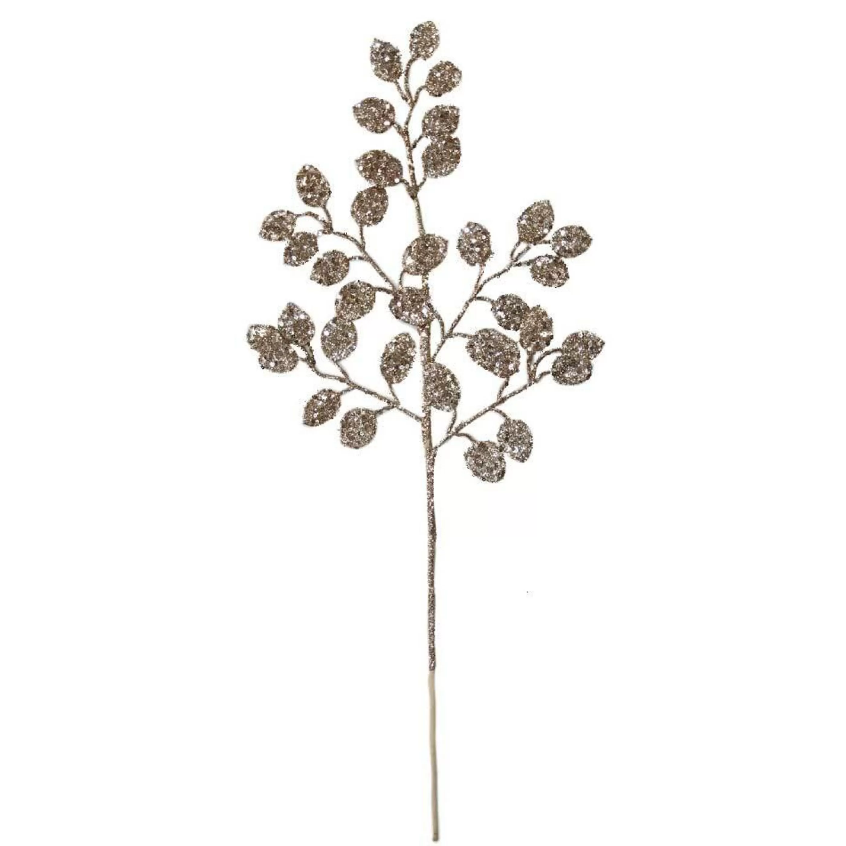 * Floristry | Rose Gold Glitter Fern Spray - 60Cm