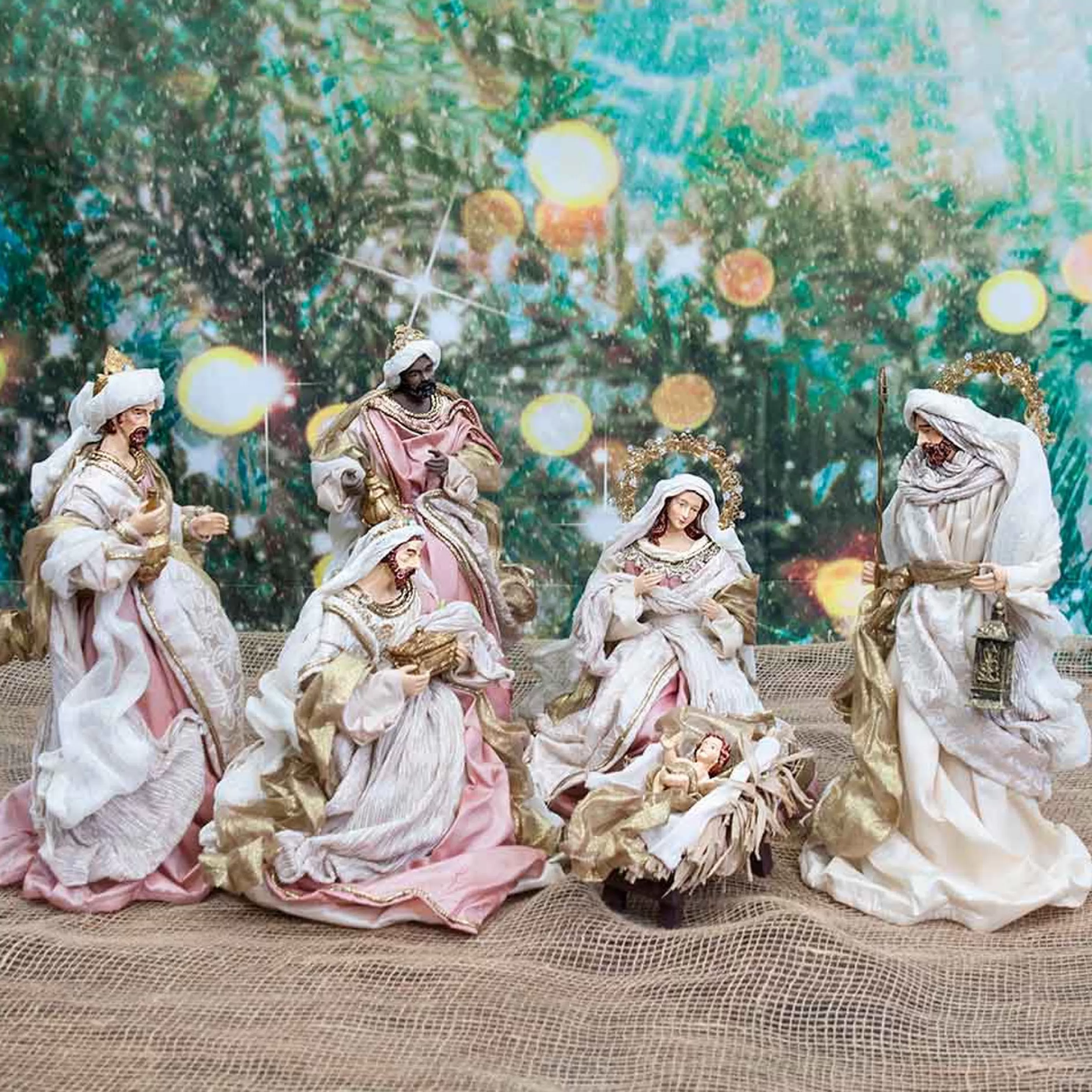 Discount * Rose Gold Nativity Margaux Collection (Set Of 5) - 35Cm