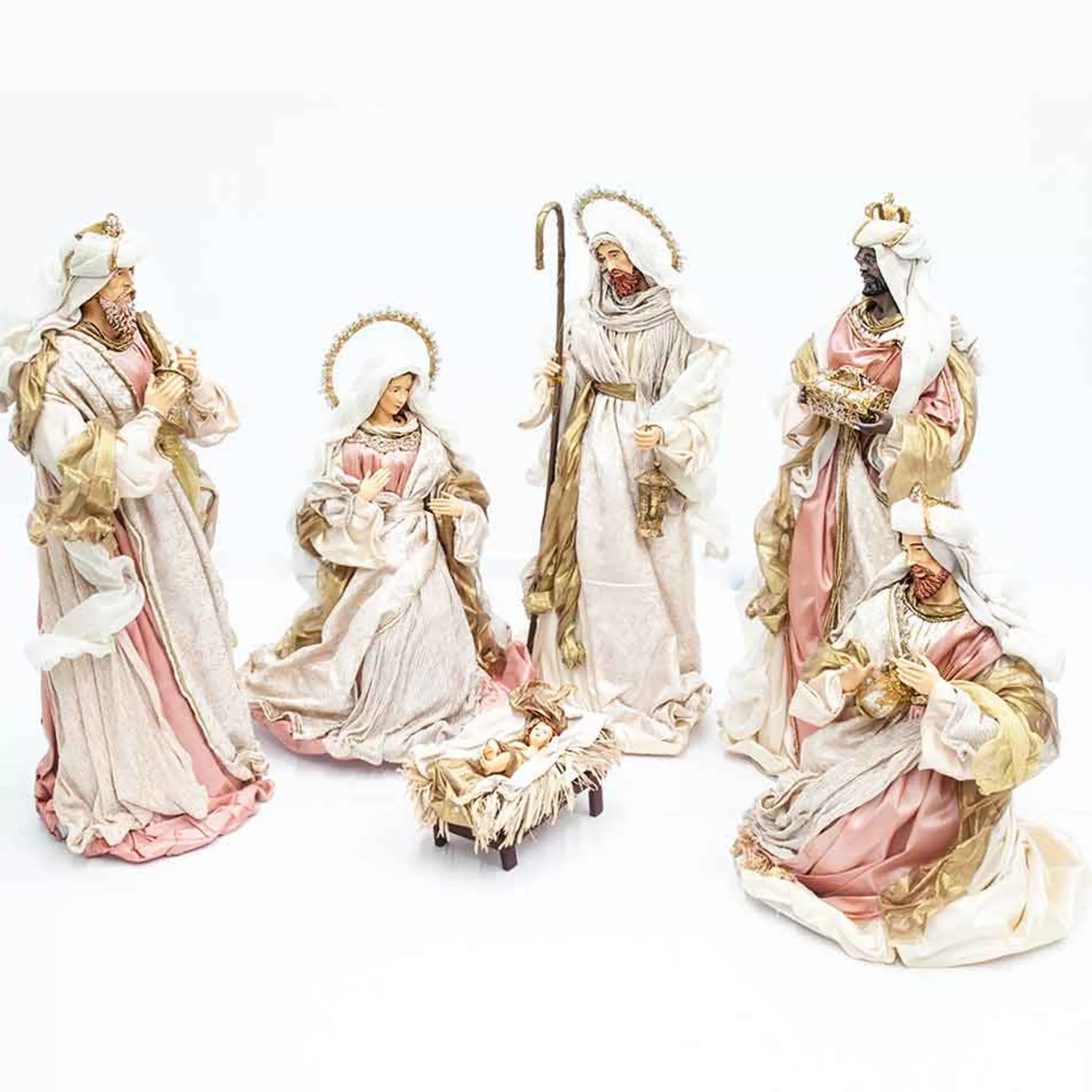 Cheap * Rose Gold Nativity Margaux Collection (Set Of 6) - 81Cm