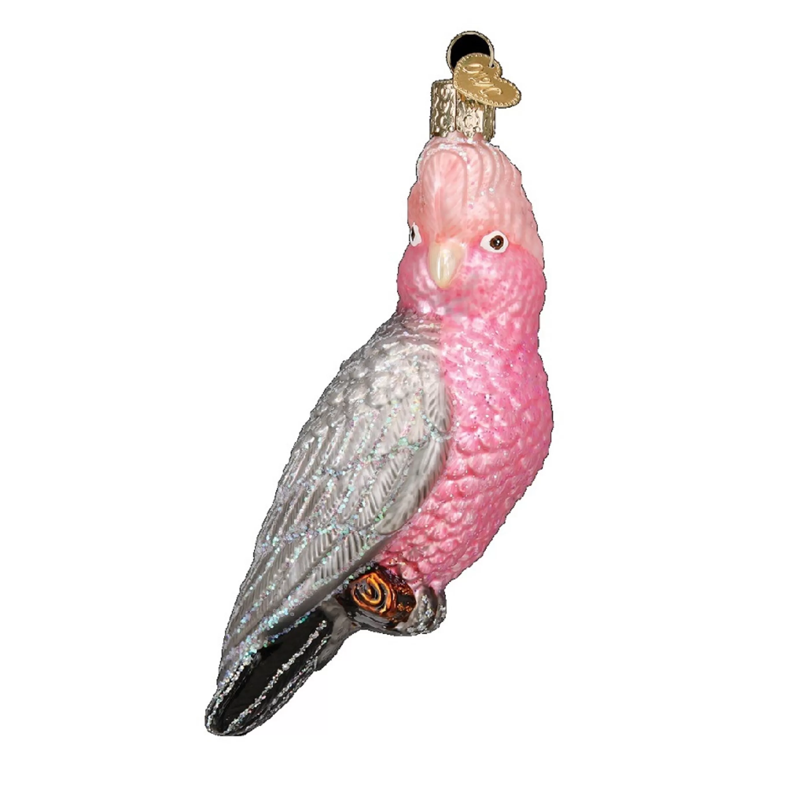 Old World Christmas Glass Glass Ornaments | Rose-Breasted Cockatoo Glass Ornament - 13Cm