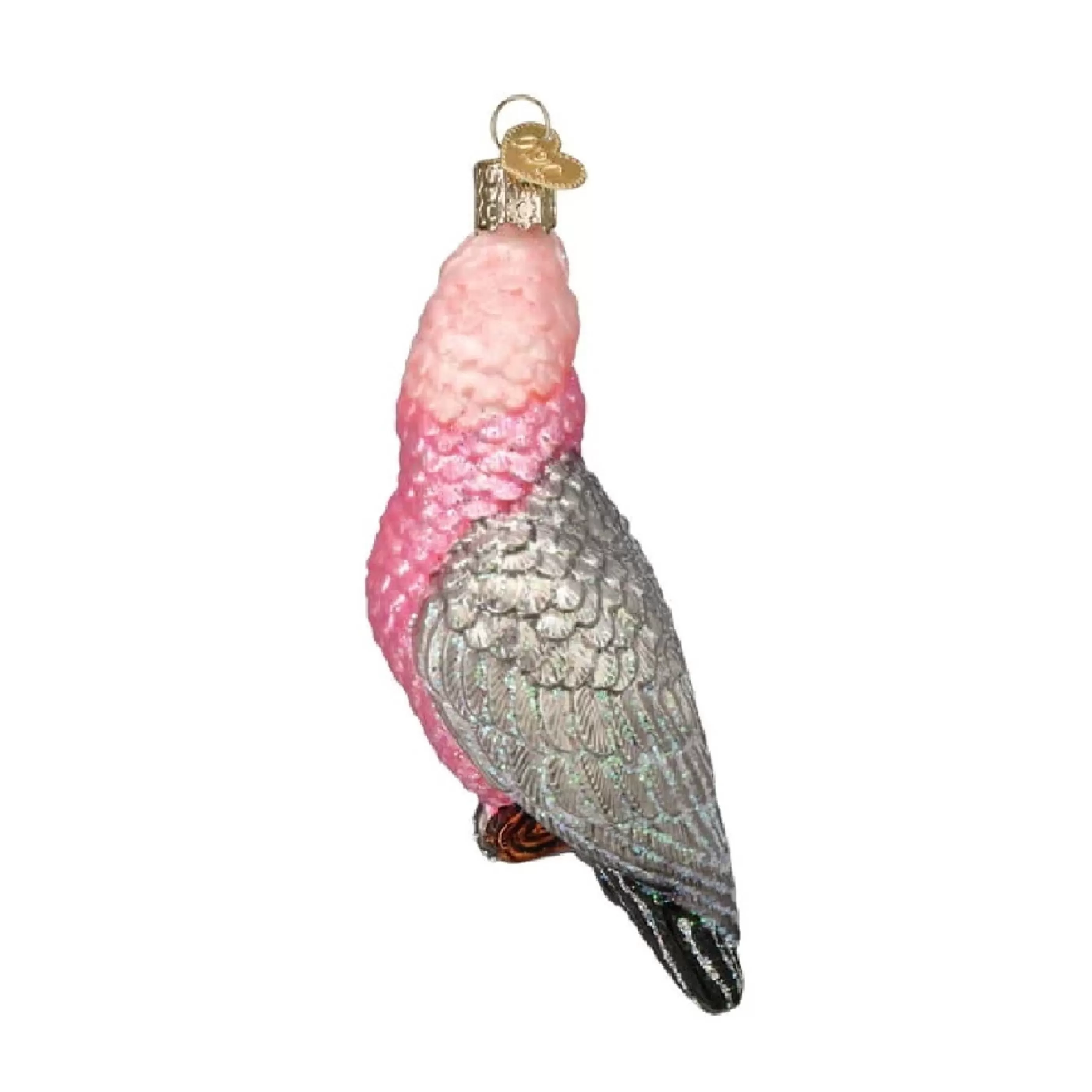 Old World Christmas Glass Glass Ornaments | Rose-Breasted Cockatoo Glass Ornament - 13Cm