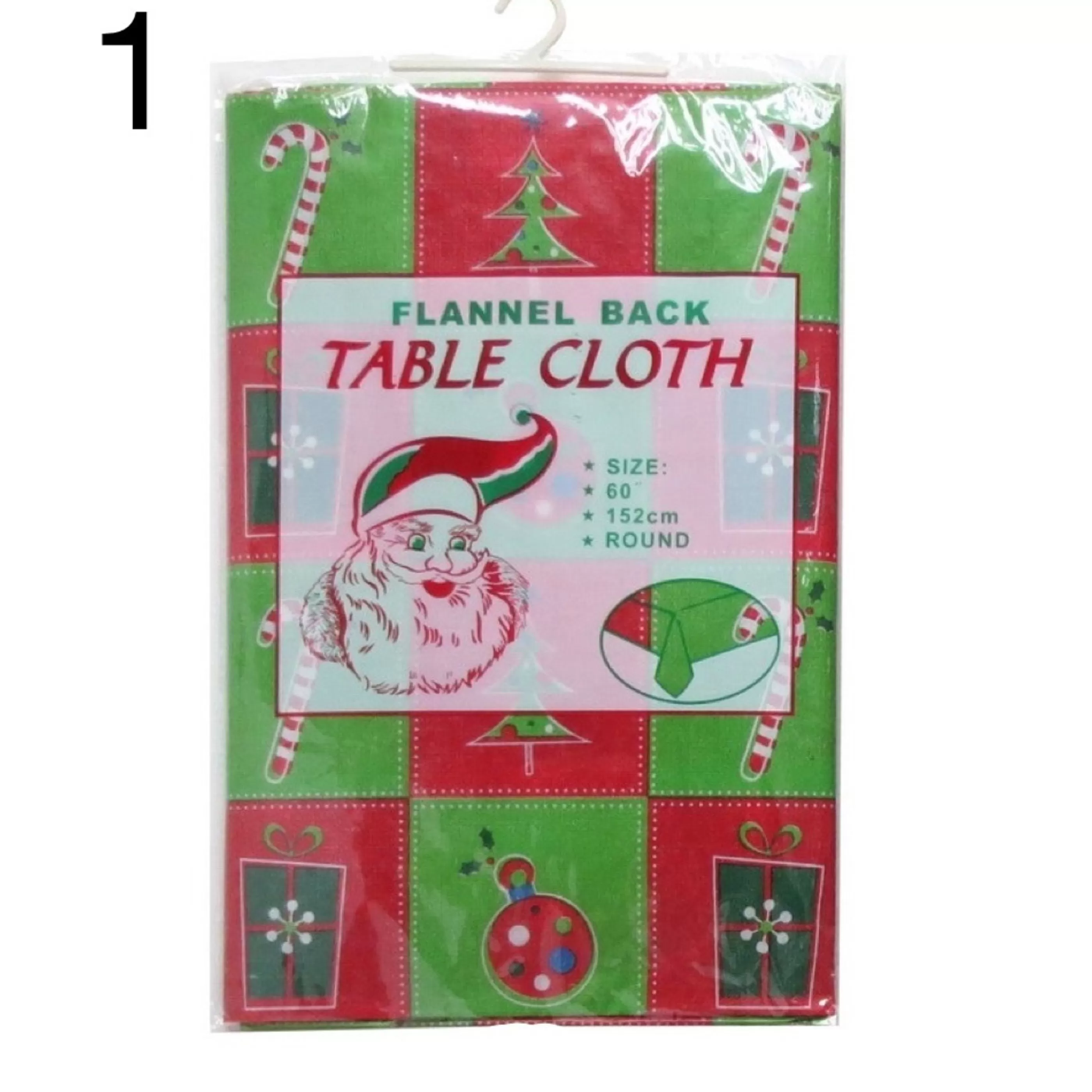 Fashion * Round Vinyl Christmas Tablecloth - 152Cm